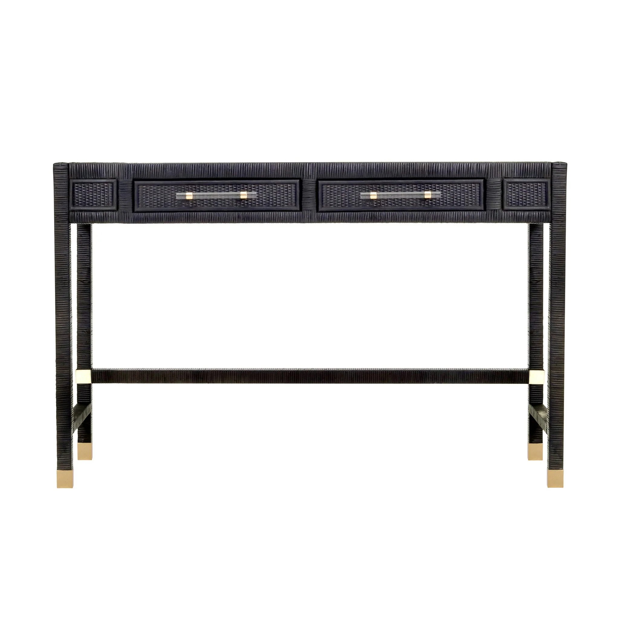 Amara Charcoal Rattan Desk - Image 3