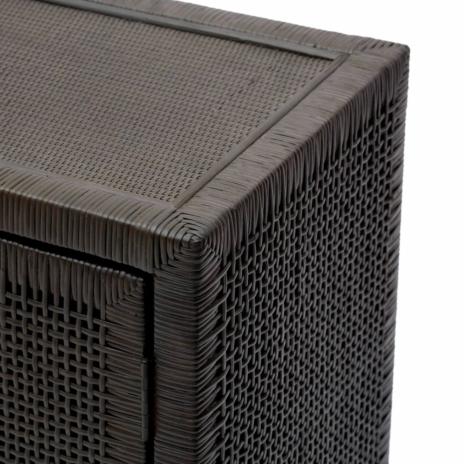 Amara Charcoal Woven Rattan Buffet - Image 5