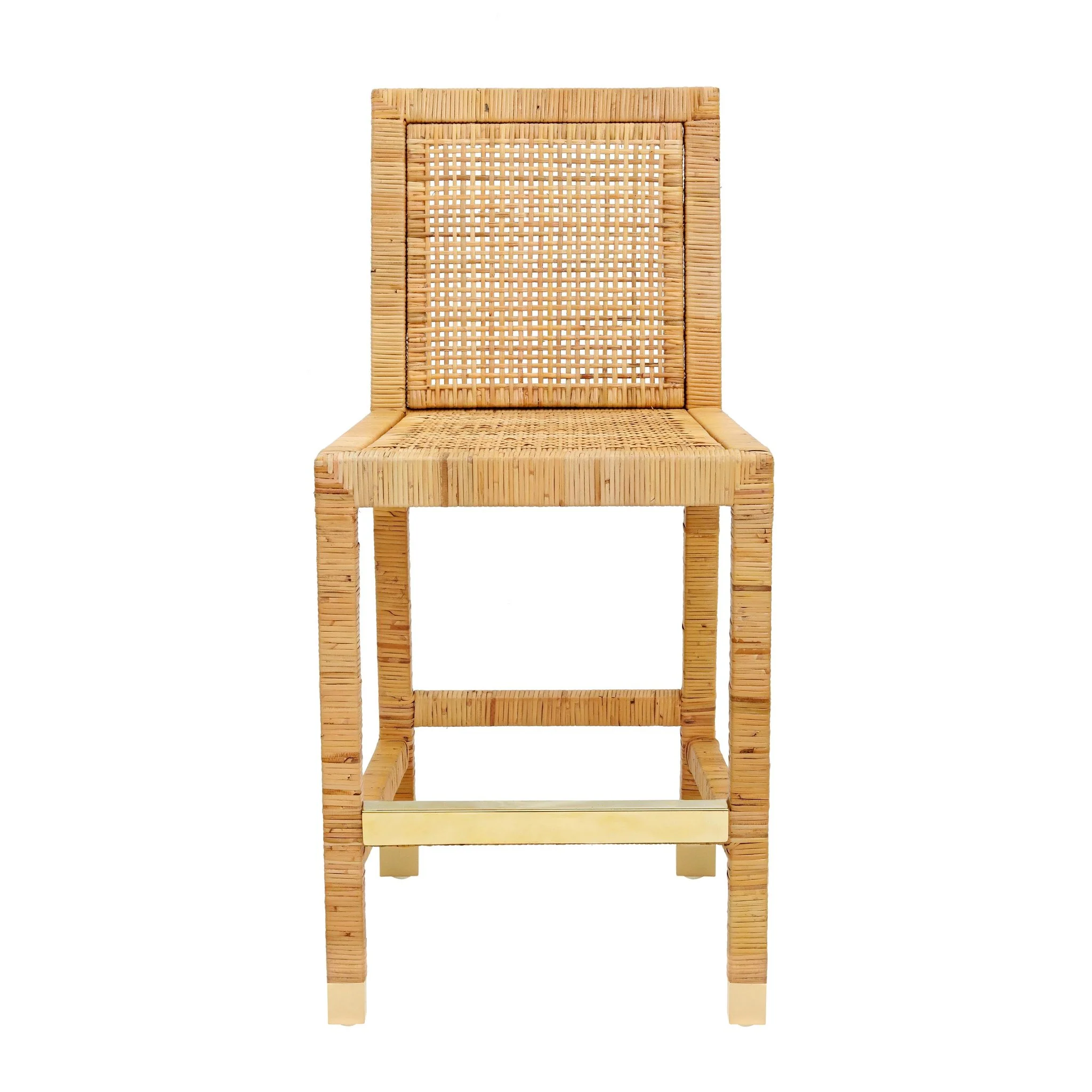Amara Rattan Performance Fabric Counter Stool - Image 5