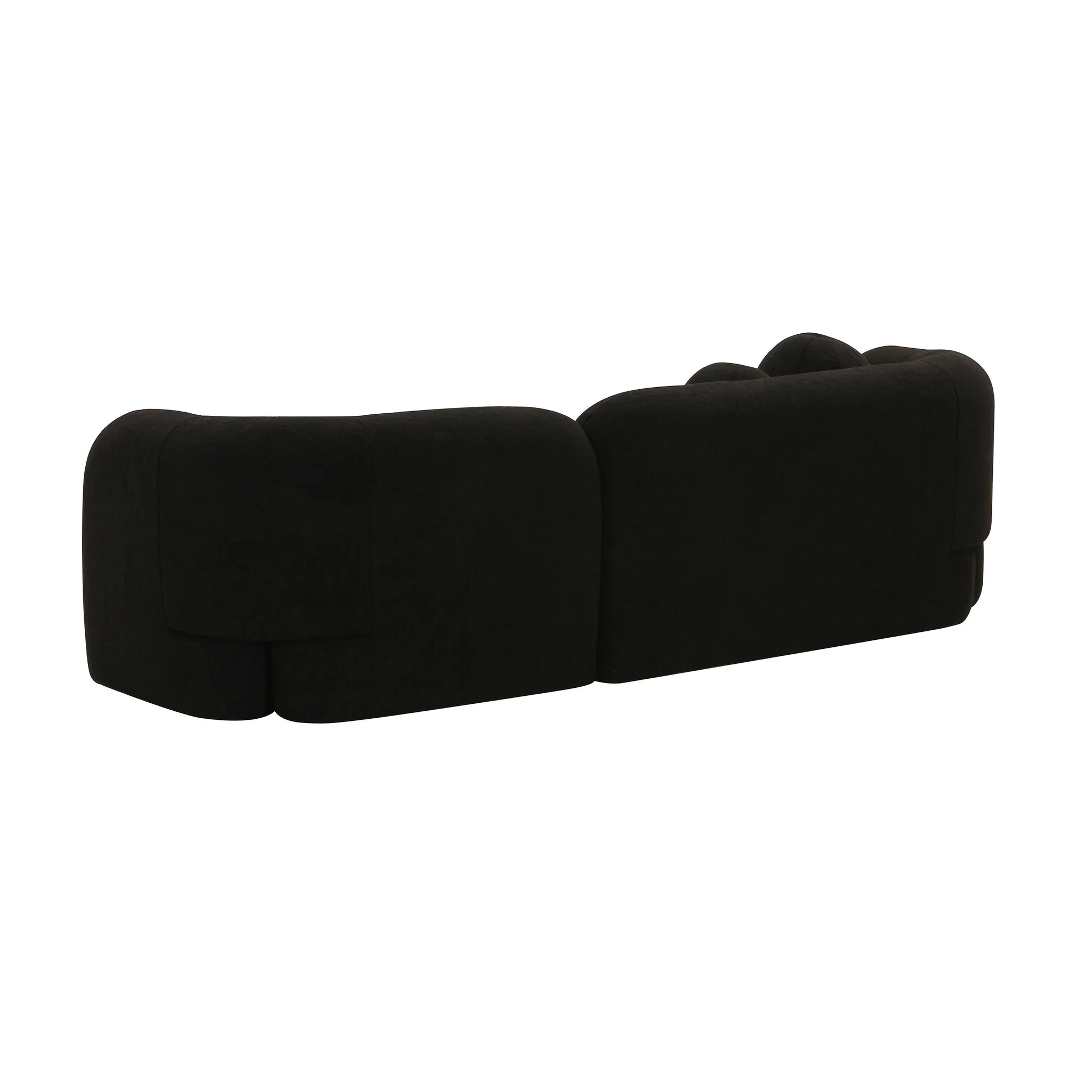 Amelie Black Faux Fur Sofa - Image 5