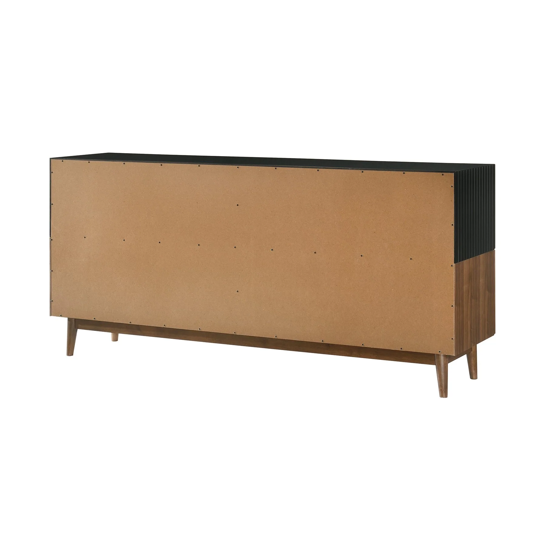Amigo Black Veneer and Walnut Wood Buffet - Image 4