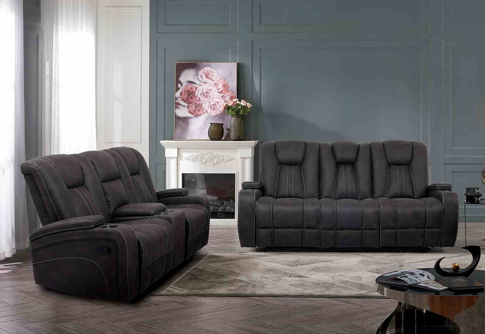 Amirah Sofa + Glider Loveseat