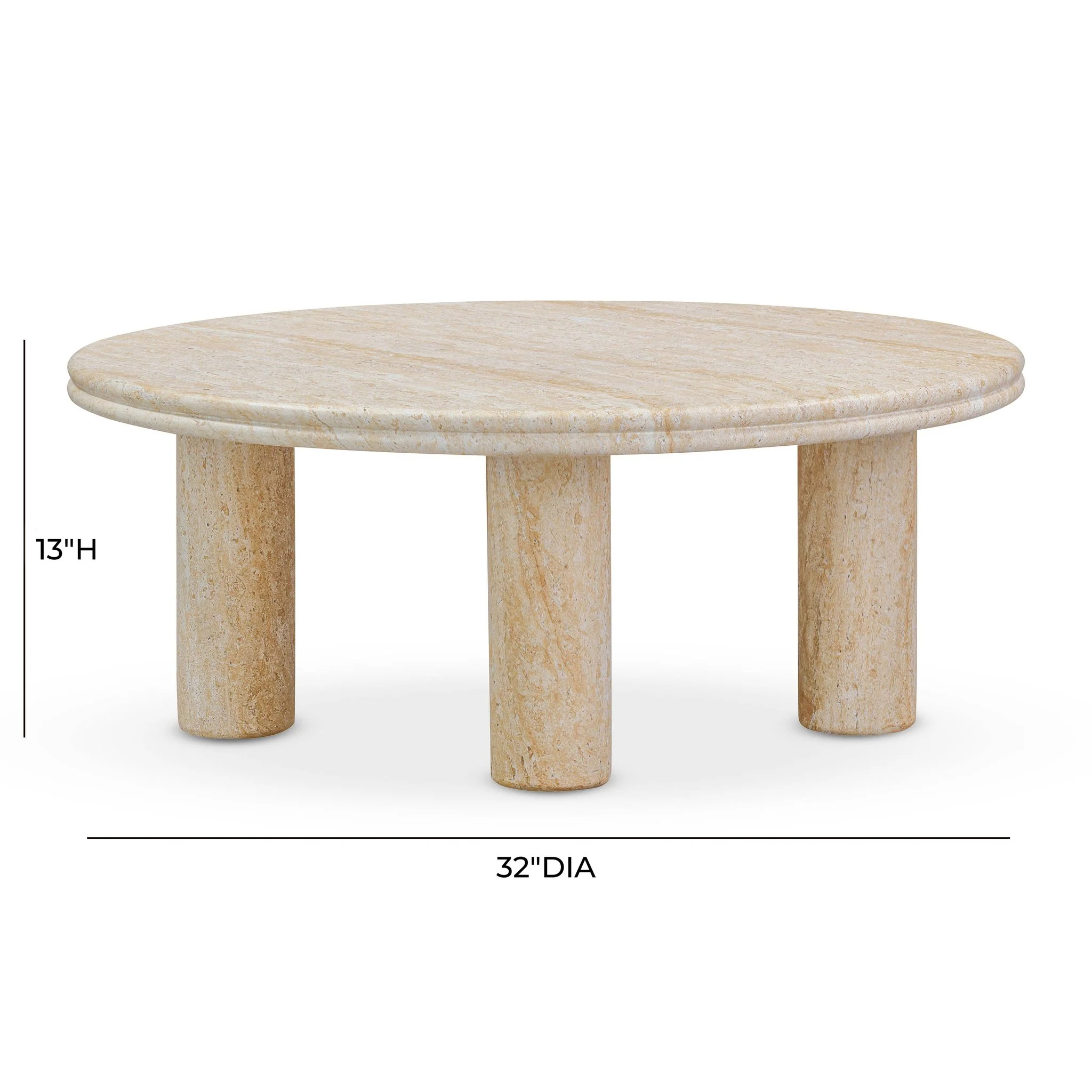 Amora Faux Travertine Indoor/Outdoor Nesting Accent Tables - Image 7