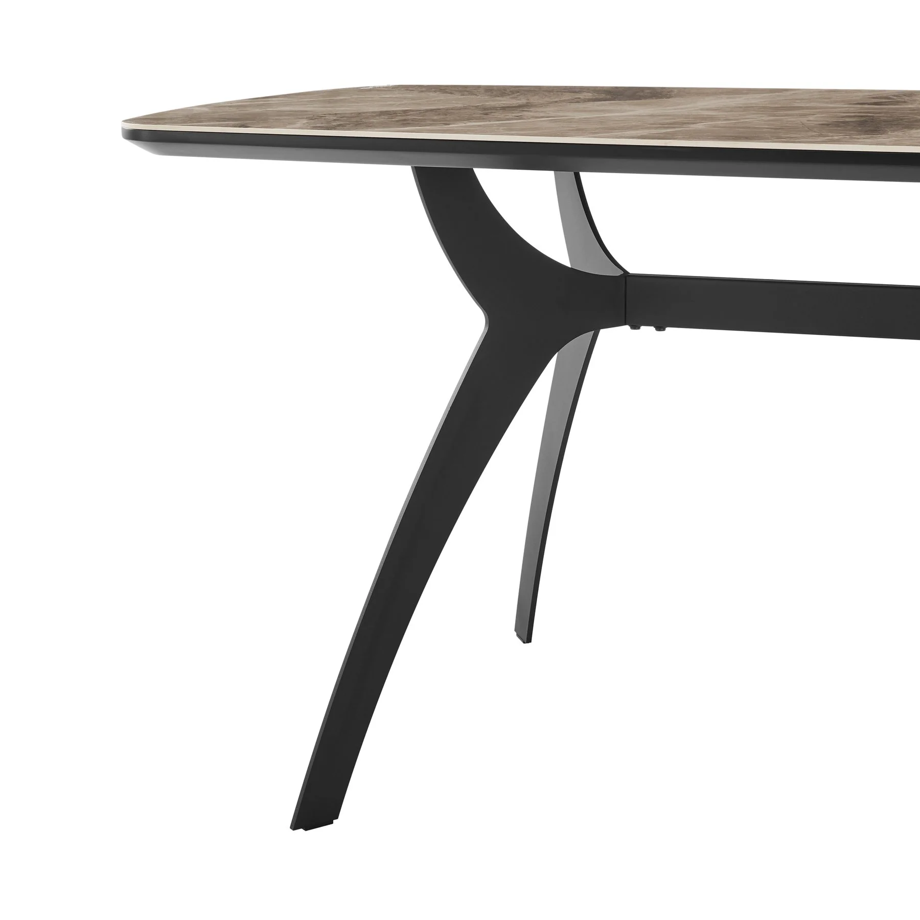 Andes and Lyon Gray Fabric 5 Piece Rectangular Dining Set - Image 7
