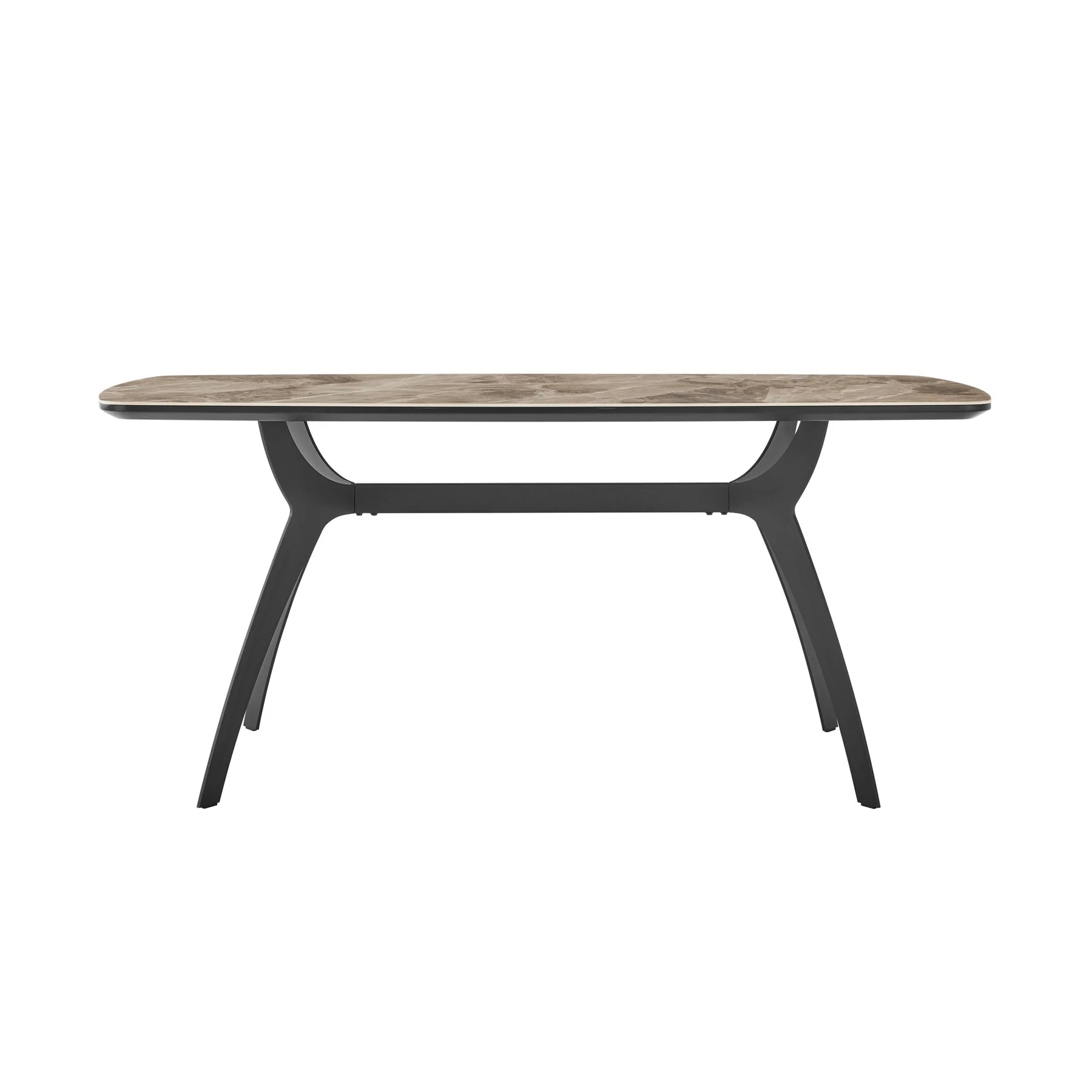 Andes Ceramic and Metal Rectangular Dining Room Table - Image 2