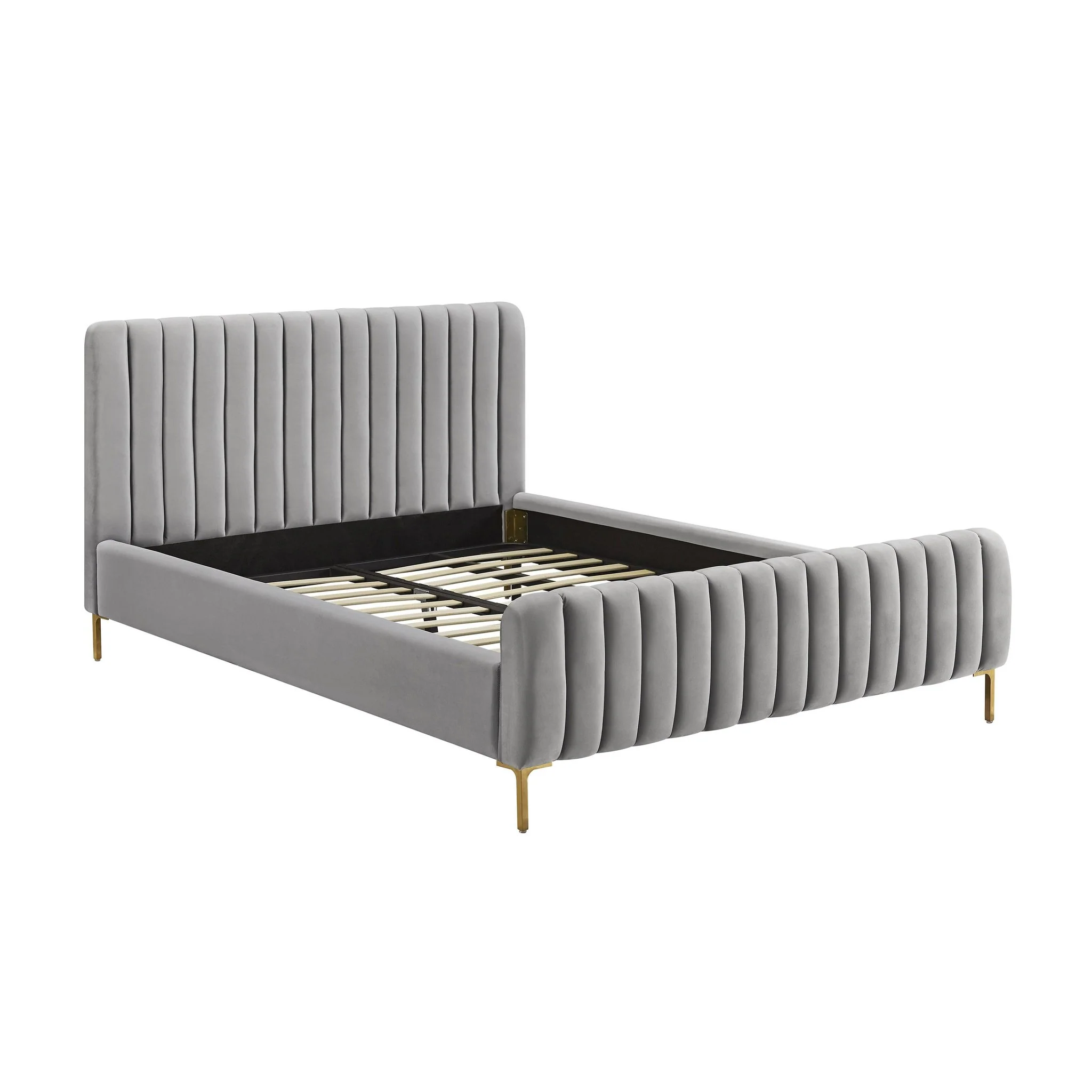 Angela Grey Bed in Queen - Image 4