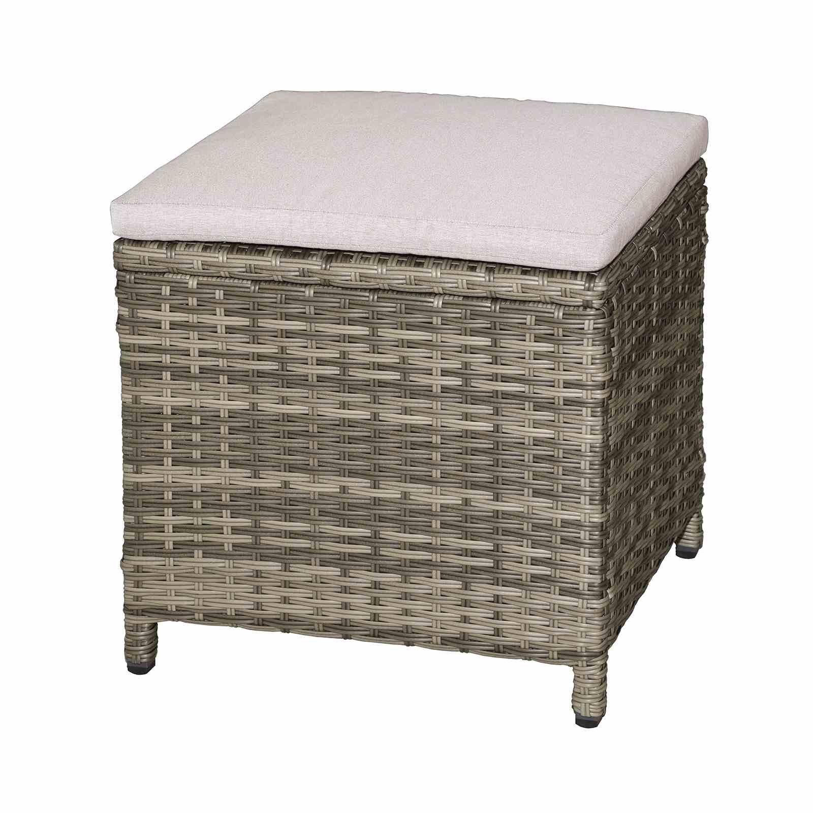 Antigua Ottoman (2/CTN), Gun Metal/Brown/Gray