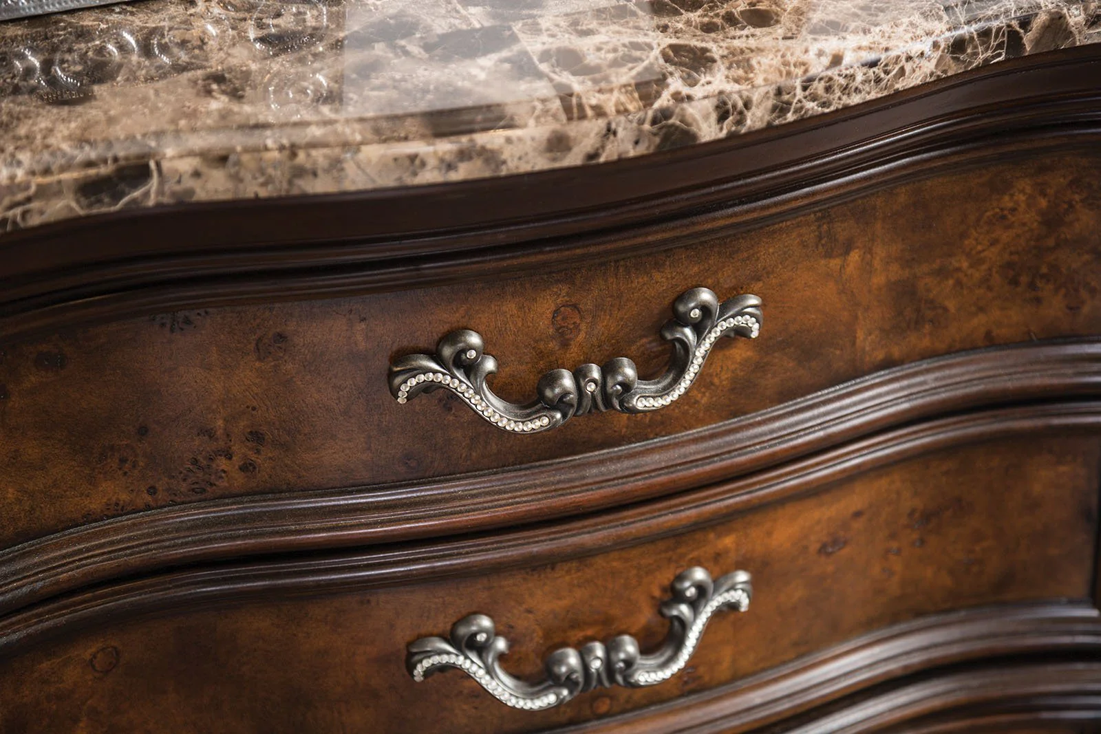 Aquilina Nightstand, Dark Cherry/Oak - Image 3