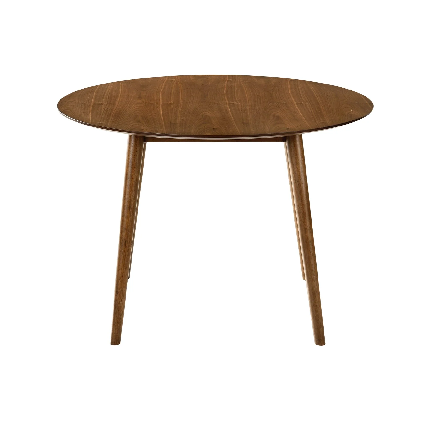 Arcadia 42" Round Dining Table in Walnut Wood - Image 2
