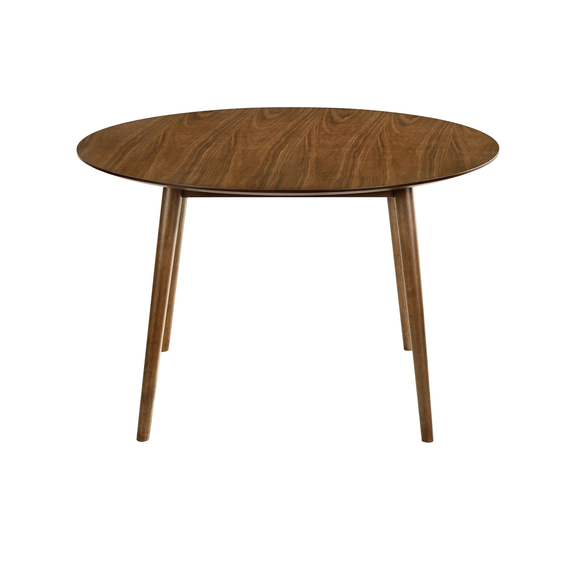 Arcadia and Azalea 48" Round Charcoal and Walnut Wood 5 Piece Dining Set - Image 5
