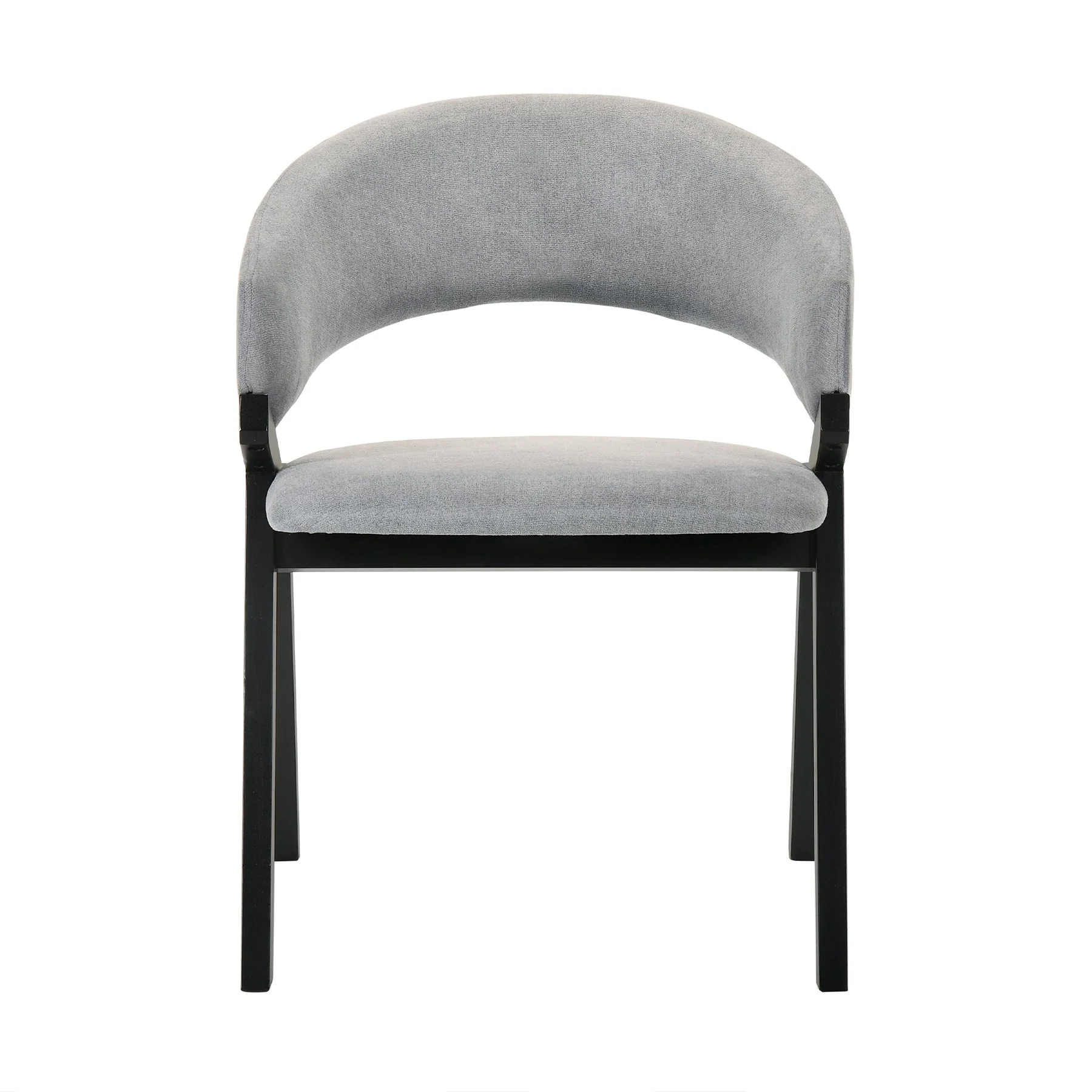 Arcadia and Talulah 48" Round Gray and Black Wood 5 Piece Dining Set - Image 3
