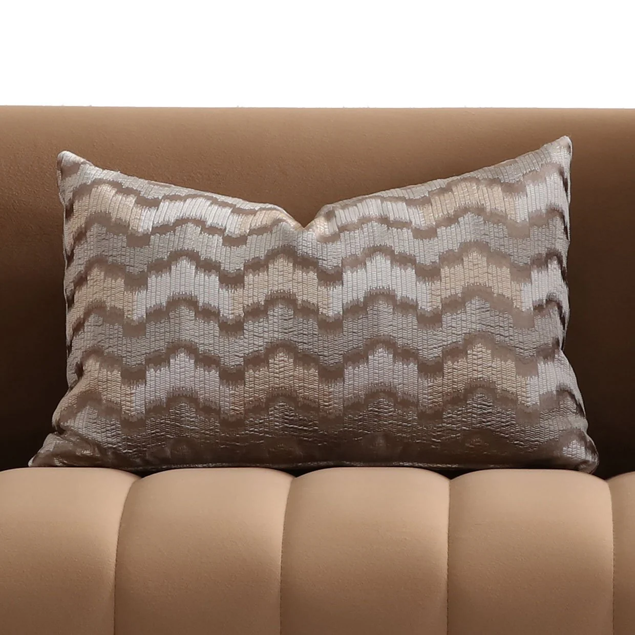 Ariana Velvet Loveseat - Caramel/Gold - Image 8