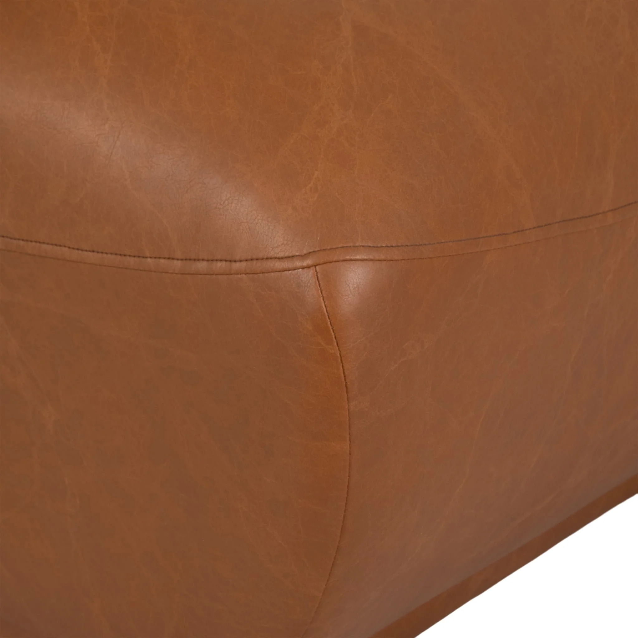 Armless Accent Chair, Brown - Image 6