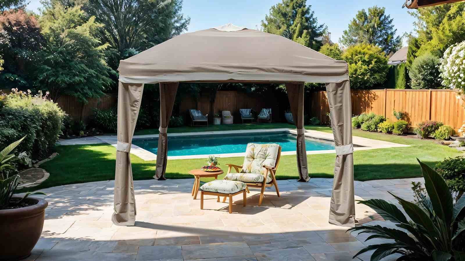 Arosa Outdoor Pop-Up Canopy 10' X 10', Beige