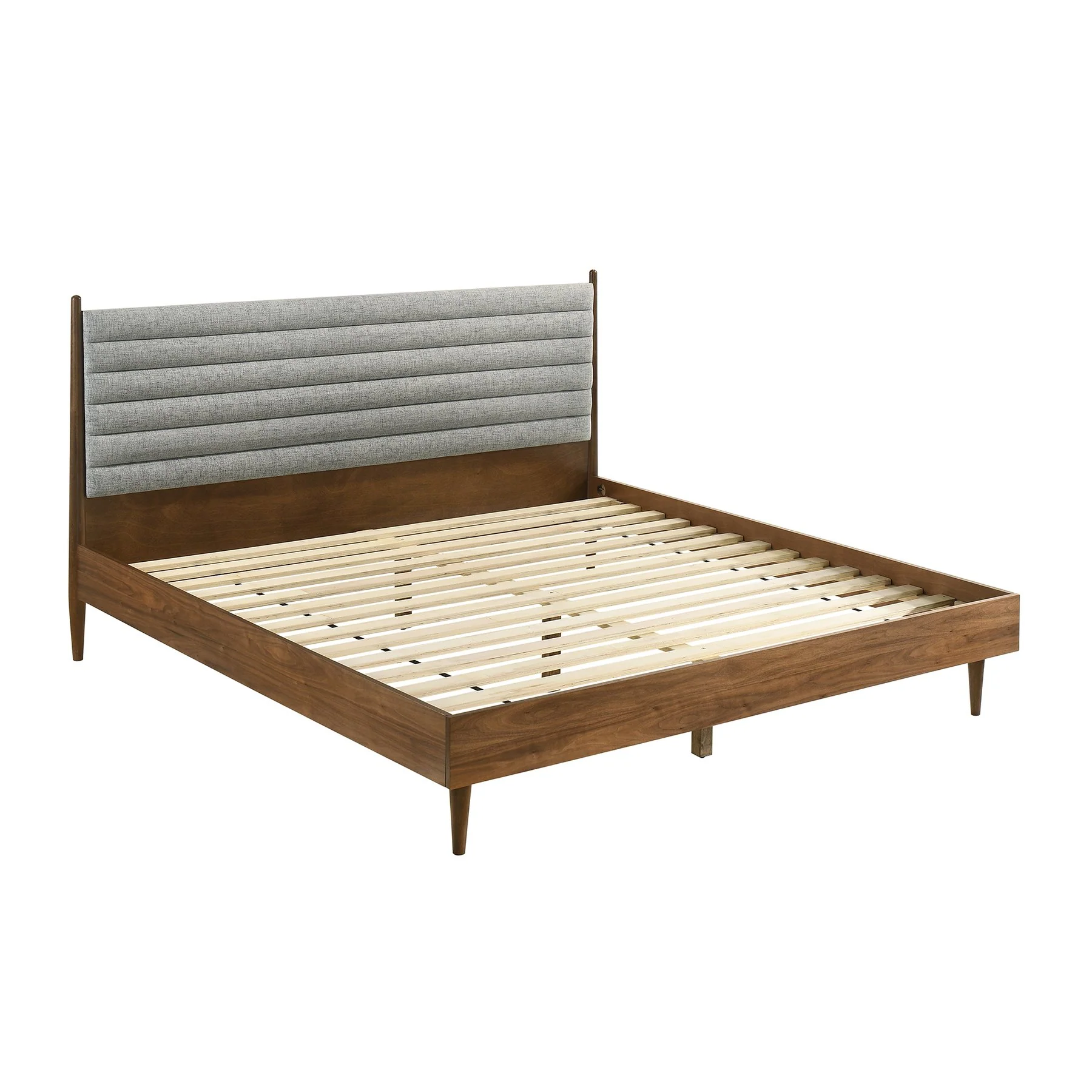 Artemio King 3 Piece Wood Bedroom Set in Walnut Finish - Image 2
