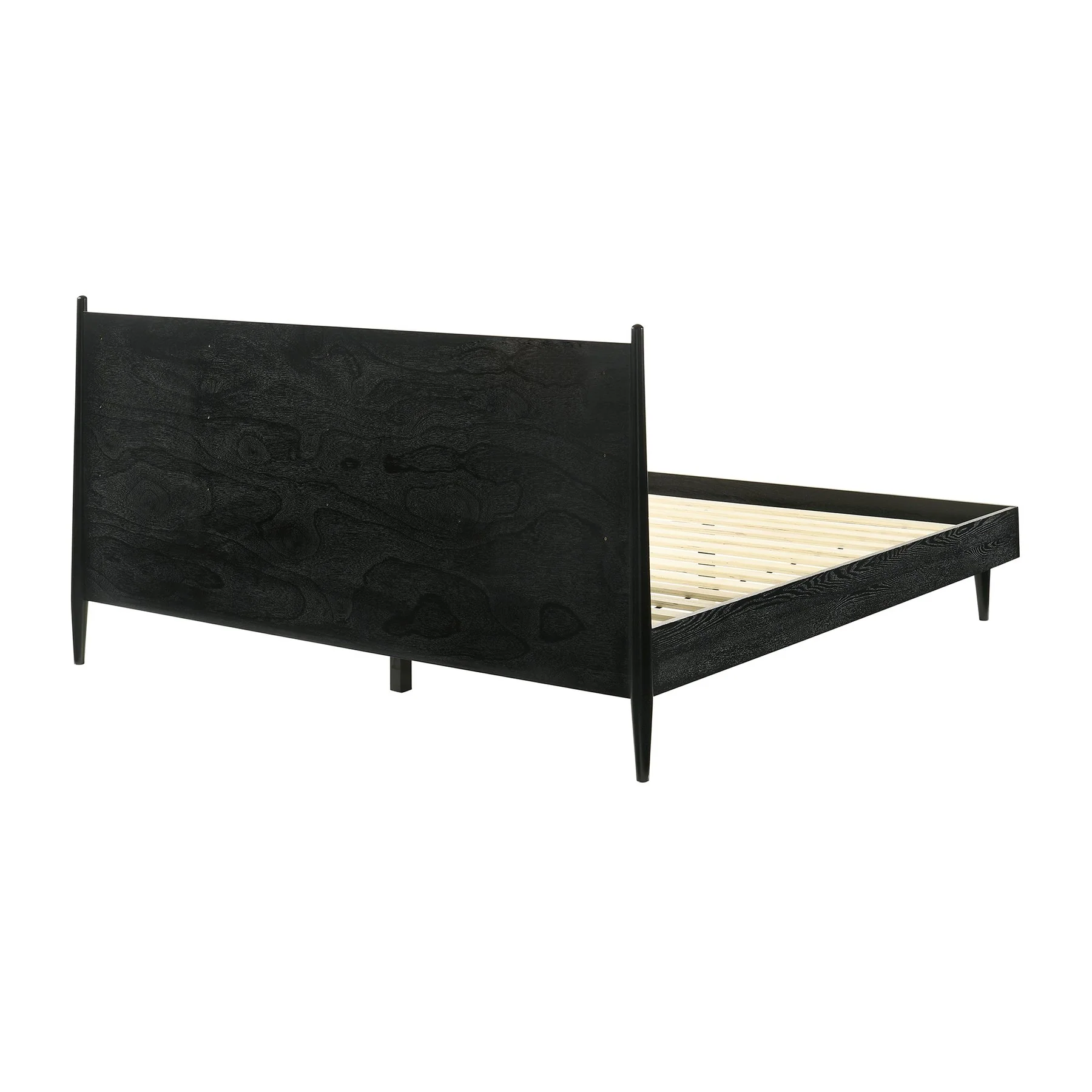 Artemio King 4 Piece Wood Bedroom Set in Black Finish - Image 3
