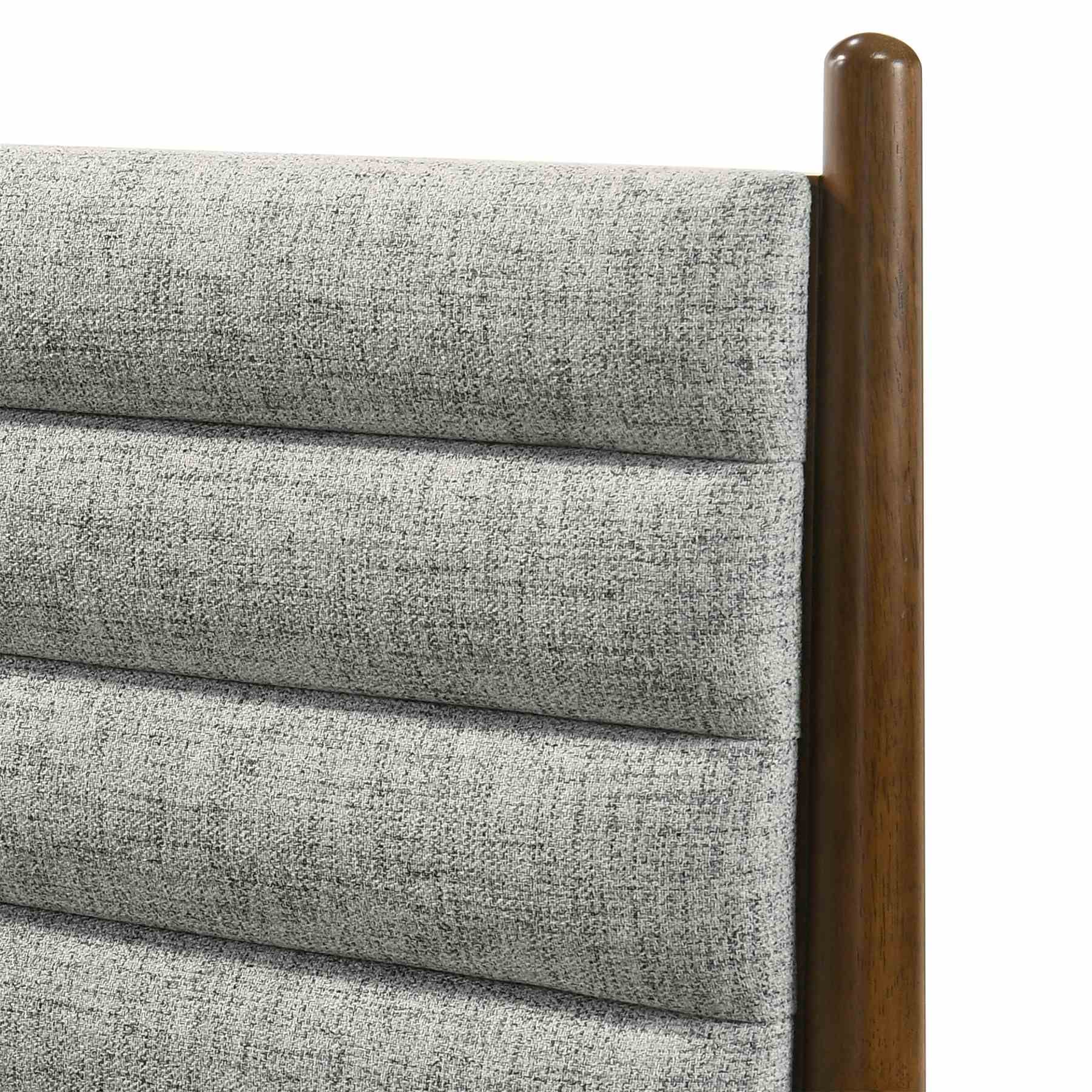 Artemio King Platform Wood Bed Frame in Walnut Finish - Image 7