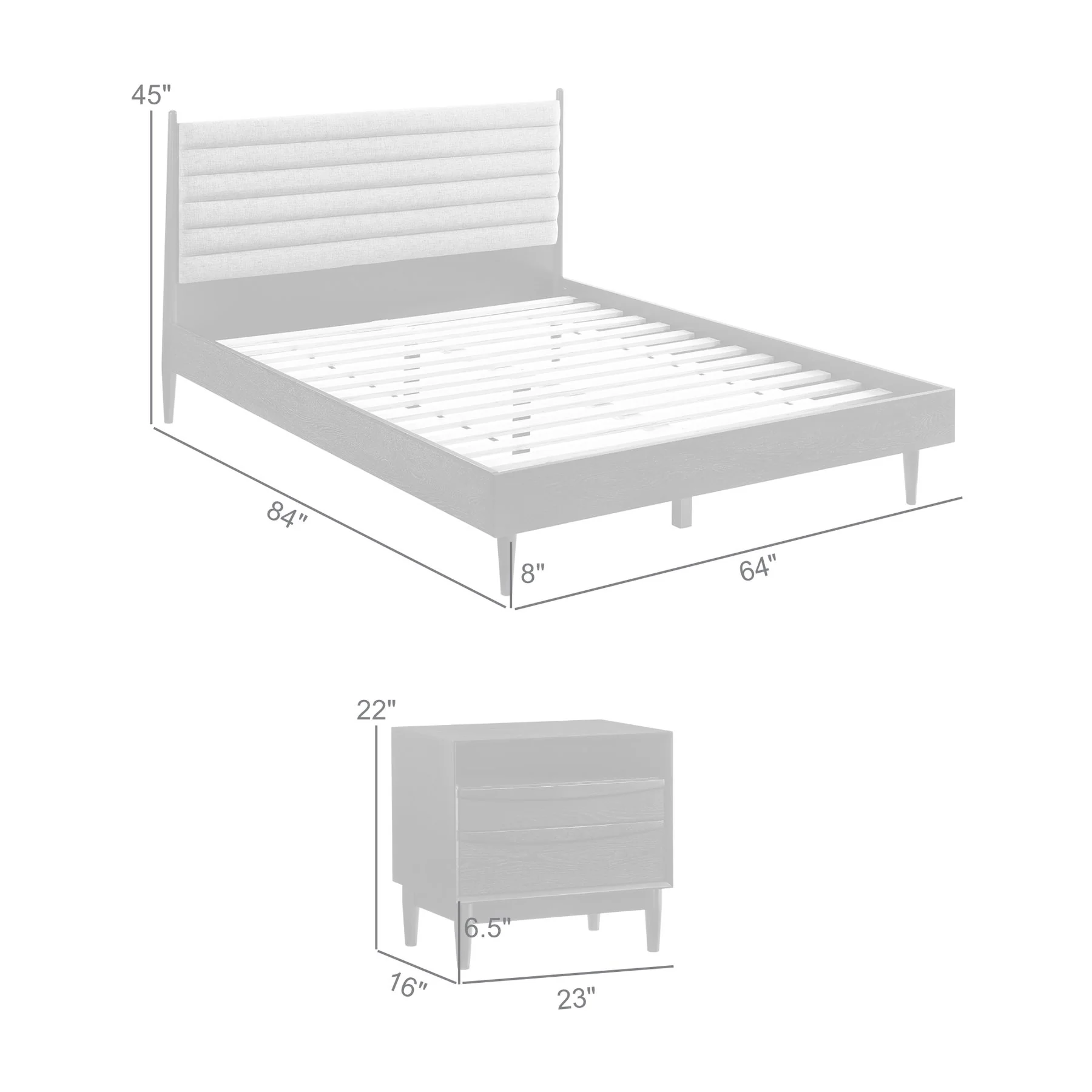 Artemio Queen 3 Piece Wood Bedroom Set in Black Finish - Image 10
