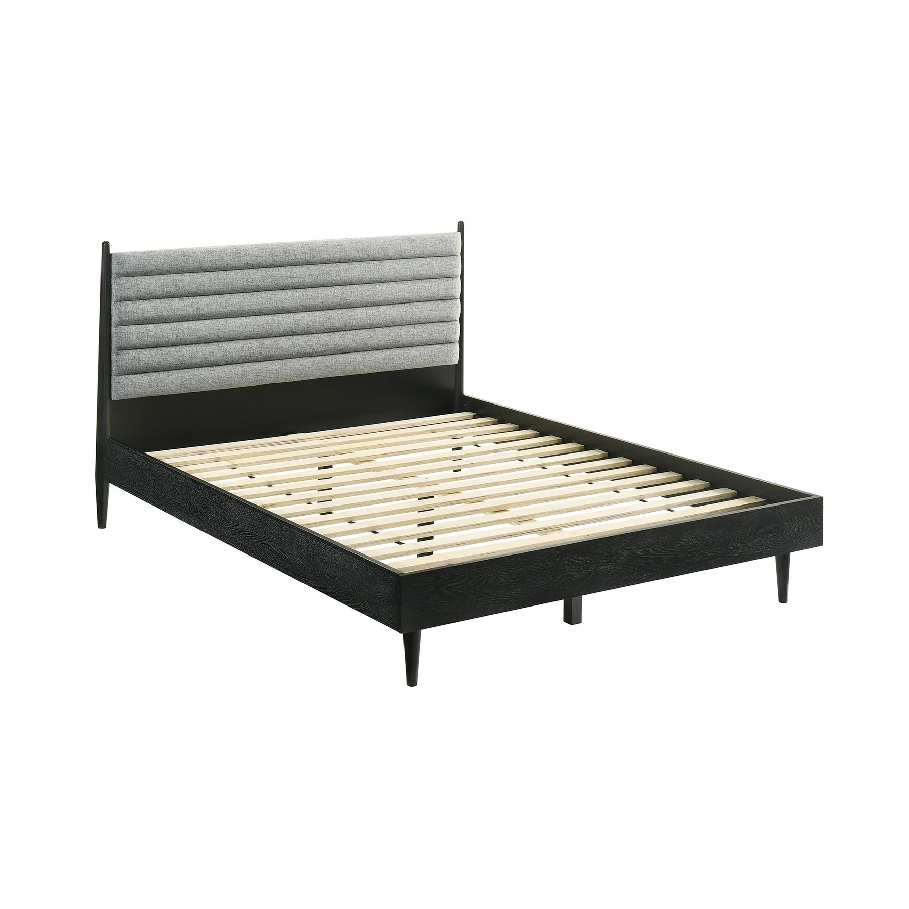 Artemio Queen 3 Piece Wood Bedroom Set in Black Finish - Image 2