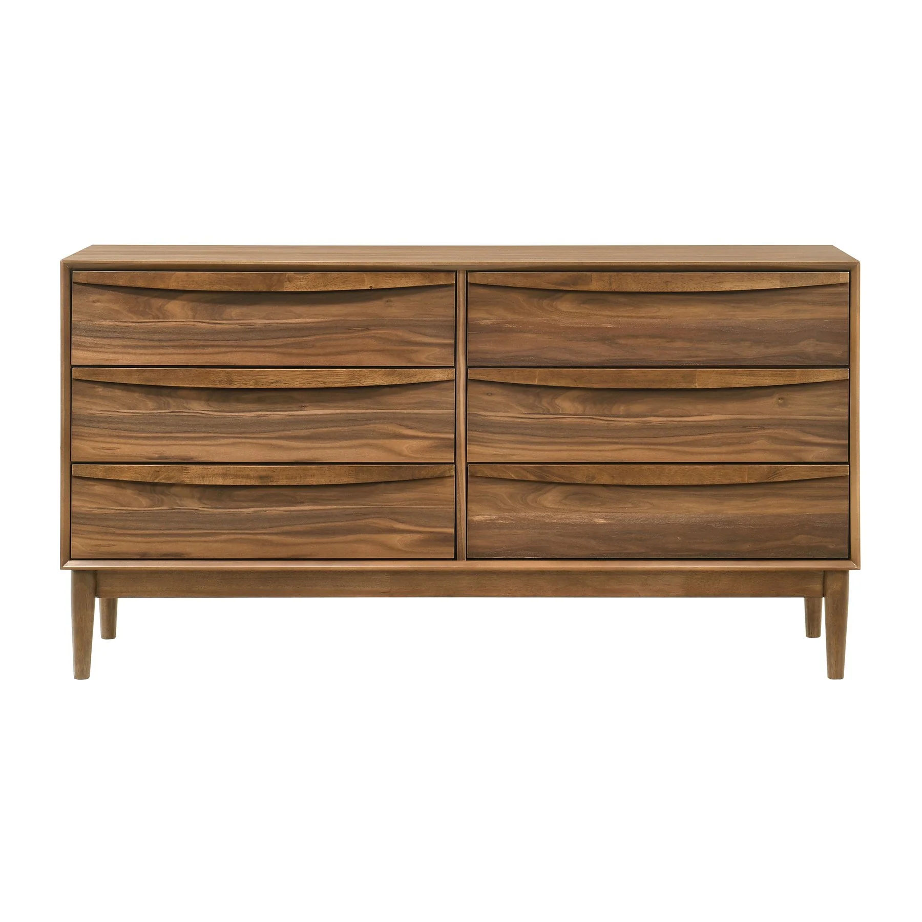 Artemio Queen 4 Piece Wood Bedroom Set in Walnut Finish - Image 4