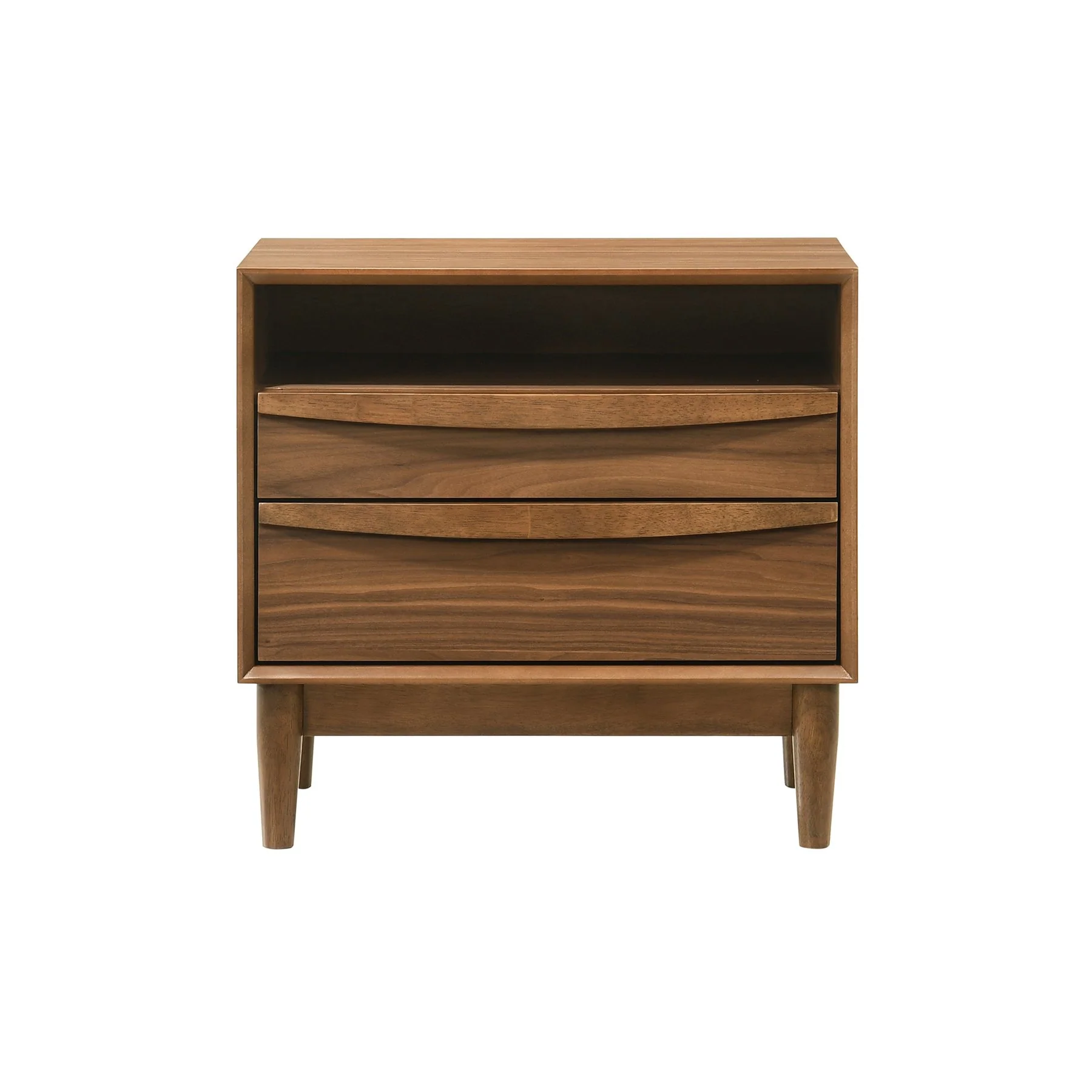 Artemio Queen 4 Piece Wood Bedroom Set in Walnut Finish - Image 7