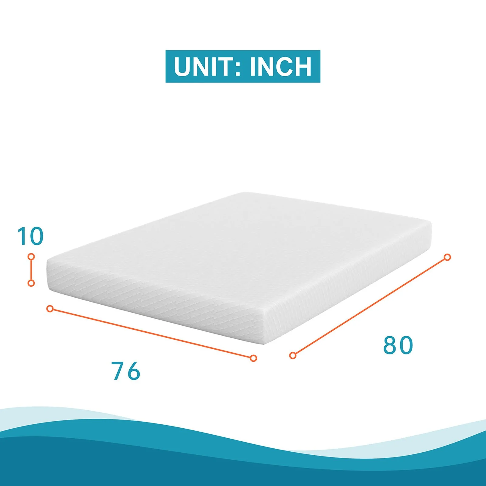 Artemisia 10" E.King Memory Foam Mattress (Roll-In-Box) - Image 2