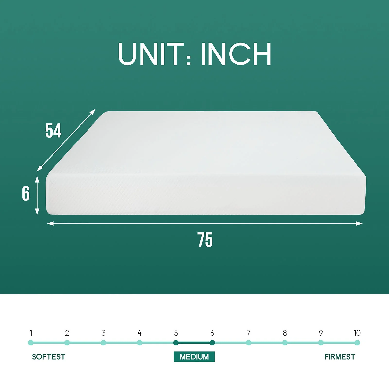 Artemisia 6" Full Memory Foam Mattress (Roll-In-Box) - Image 2