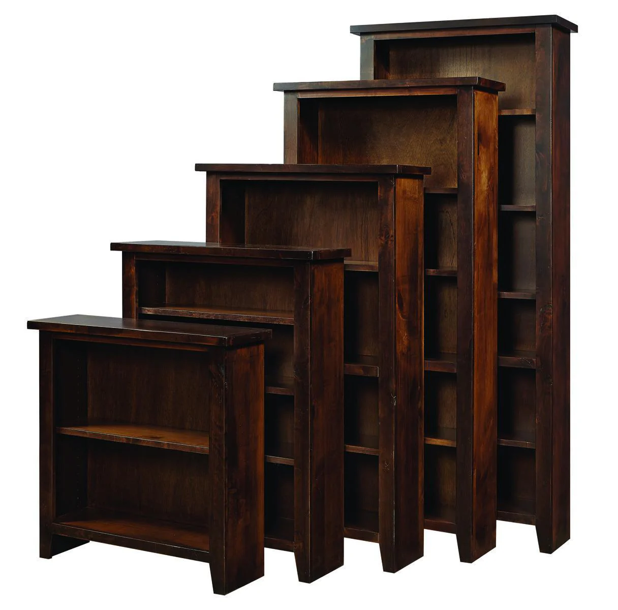 Aspenhome Alder Grove 72" Bookcase in Tobacco