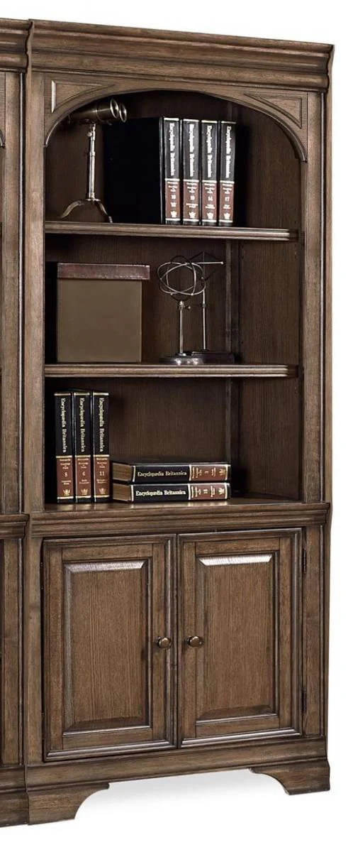 Aspenhome Arcadia 84" Door Bookcase in Truffle