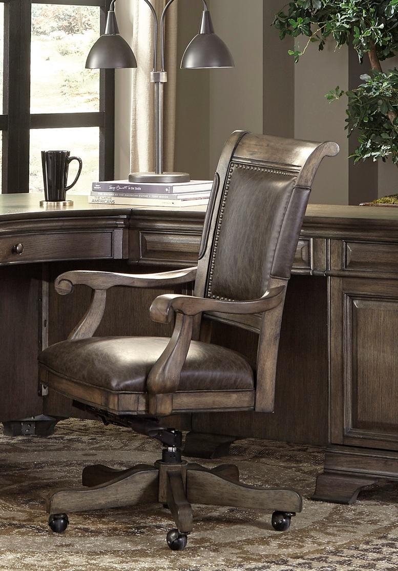 Aspenhome Arcadia Office Chair w/ /Arm in Truffle