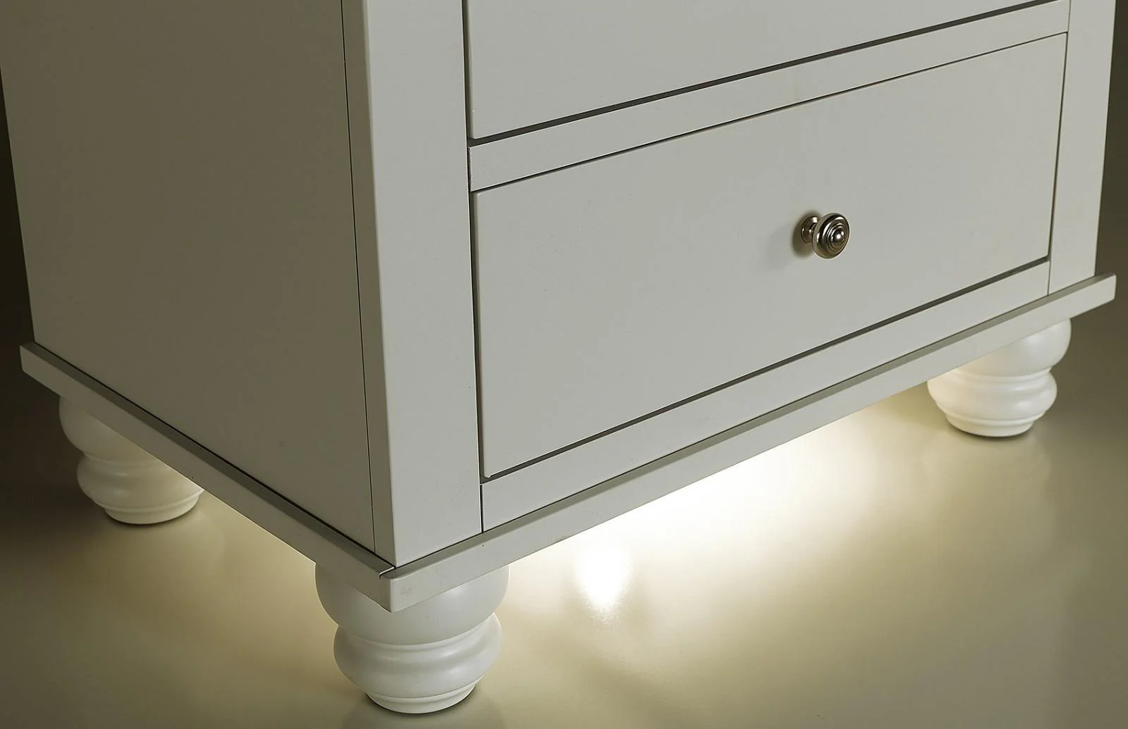 Aspenhome Cambridge 3 Drawer Liv360 Nightstand in White - Image 2