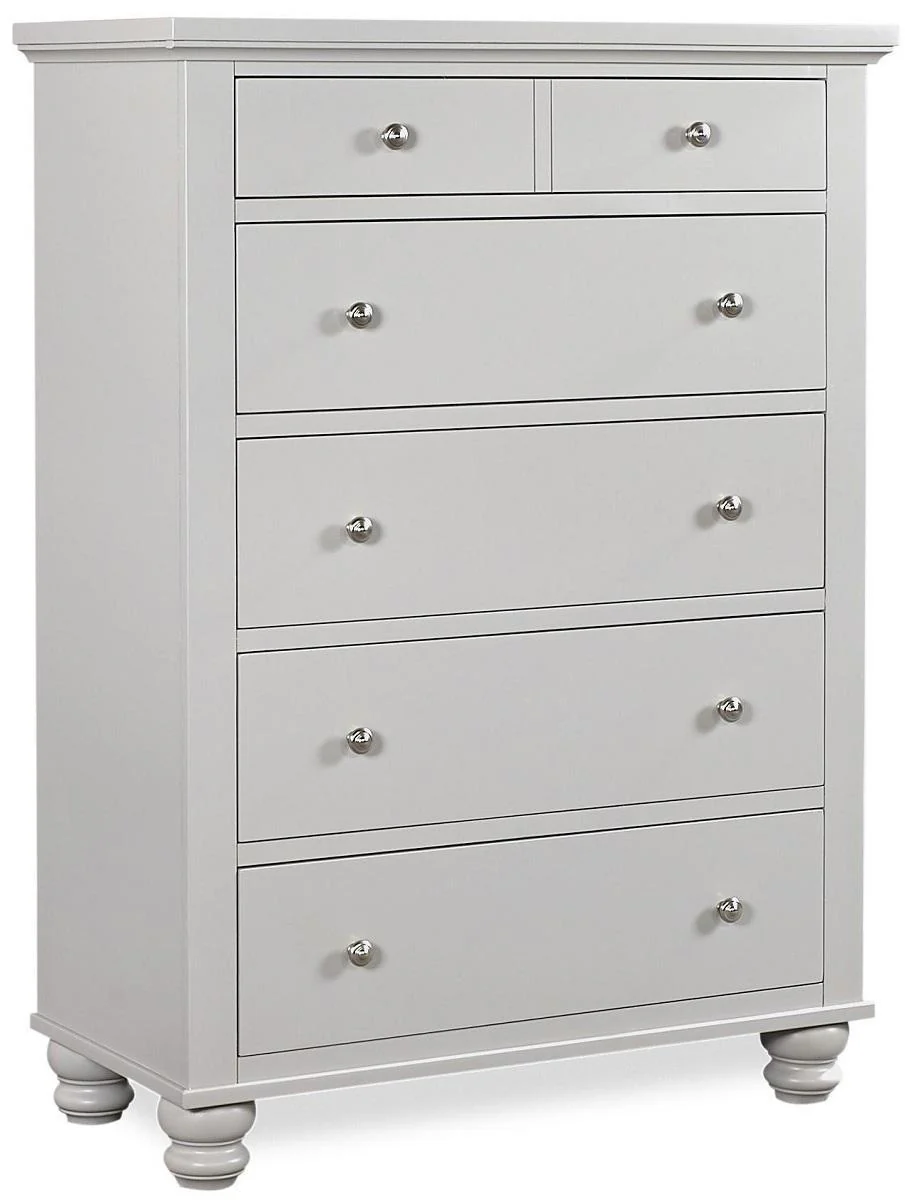 Aspenhome Cambridge 6 Drawer Chest in Grey