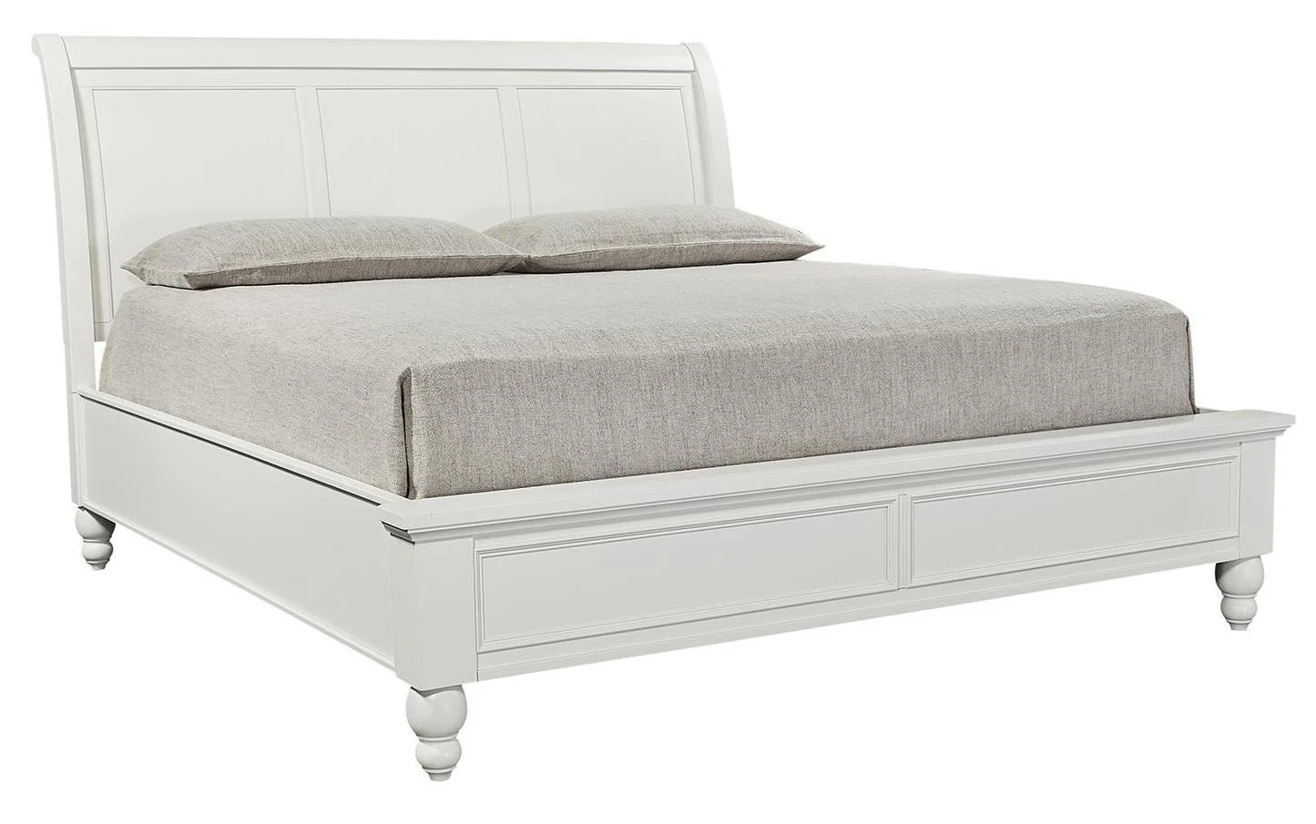 Aspenhome Cambridge California King Sleigh Bed in White