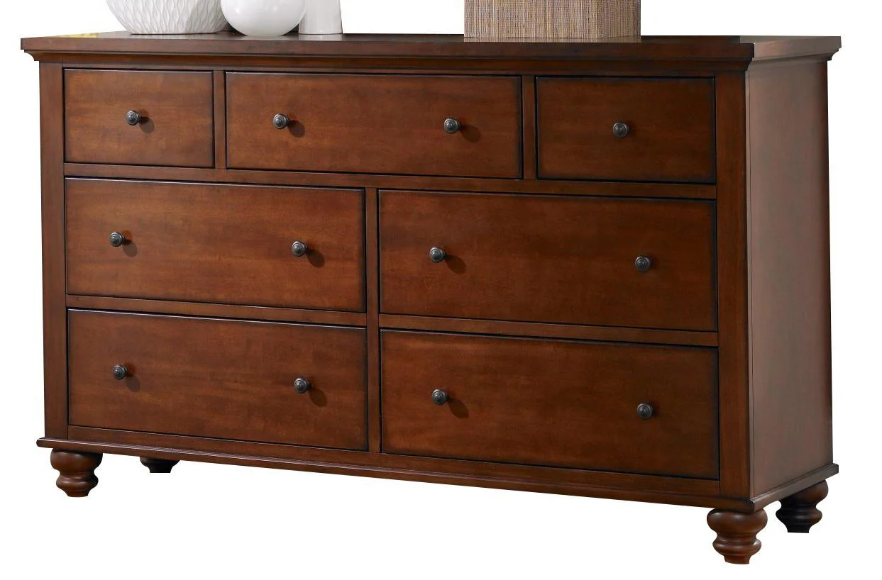 Aspenhome Cambridge Double Dresser in Brown Cherry ICB-454-BCH