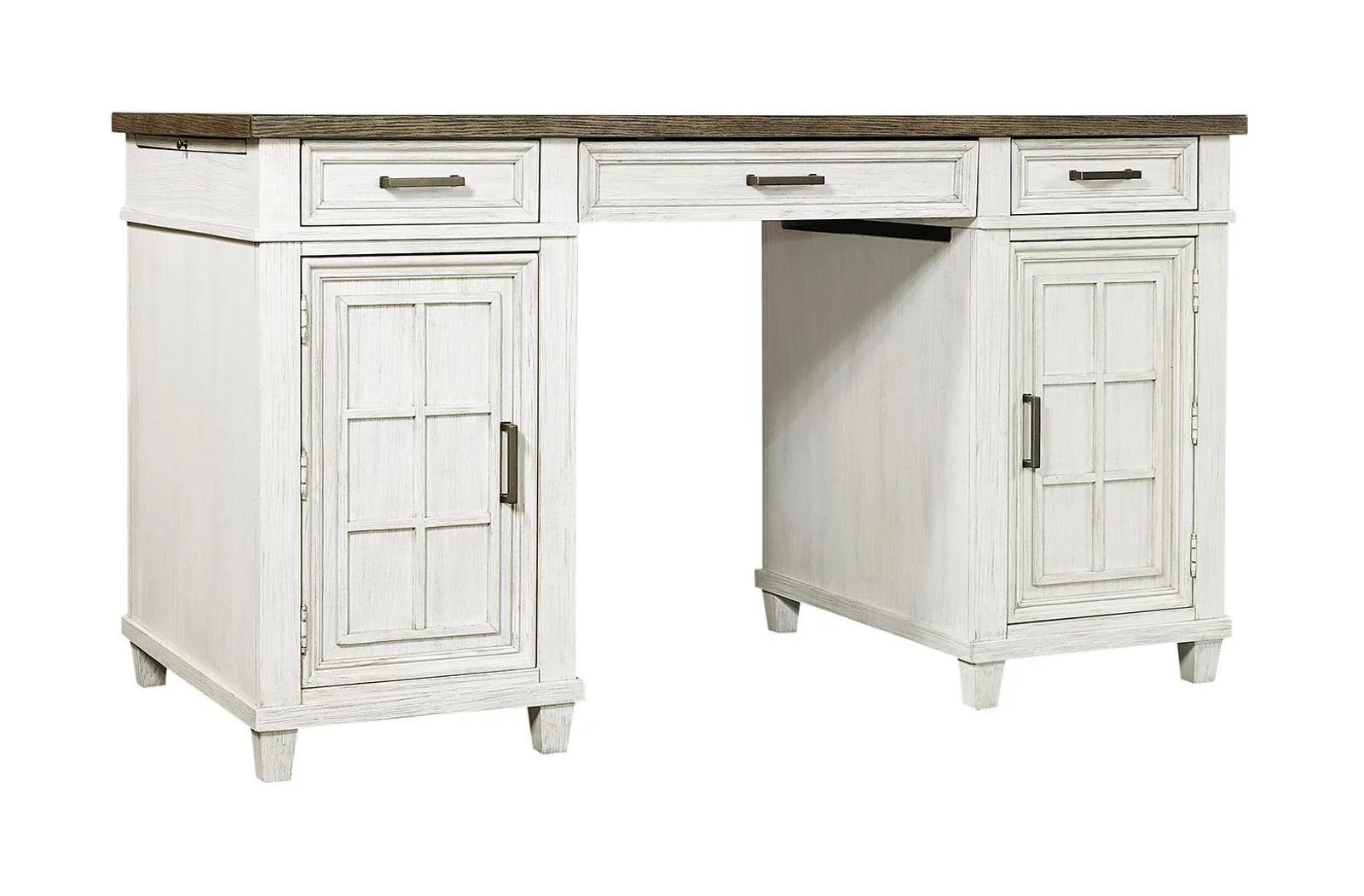 Aspenhome Caraway Counter Height Desk in Aged Ivory