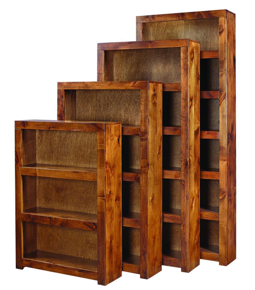 Aspenhome Contemporary Alder 48" Bookcase in Fruitwood