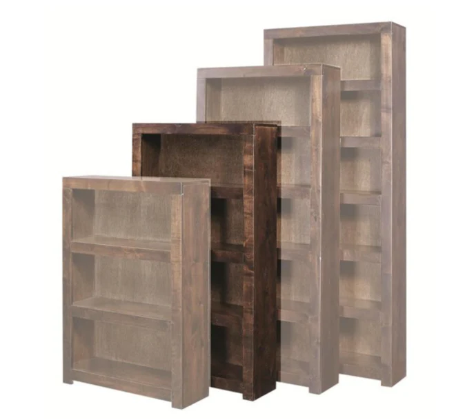 Aspenhome Contemporary Alder 60" Bookcase in Tobacco