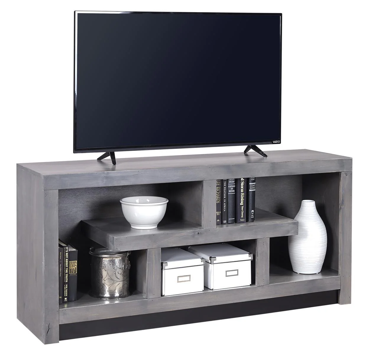 Aspenhome Contemporary Alder 60" Console in Grey