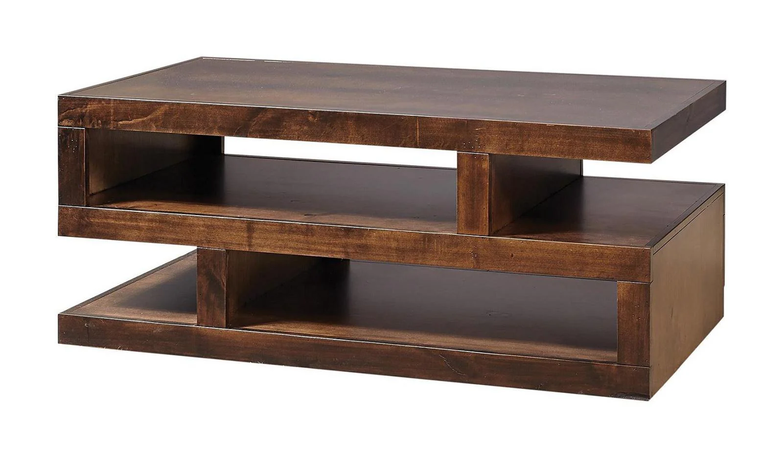 Aspenhome Contemporary Alder S Cocktail Table in Fruitwood