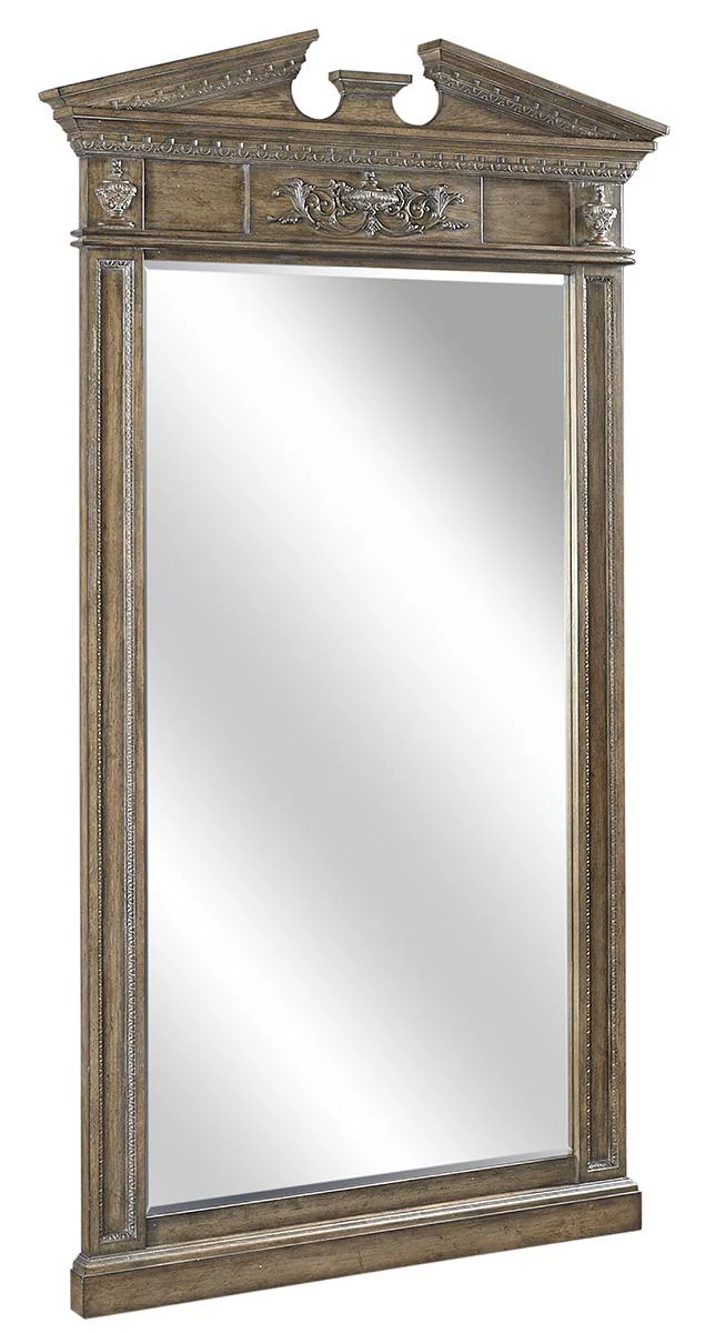 Aspenhome Furniture Belle Maison Floor Mirror in Light Aged Oak