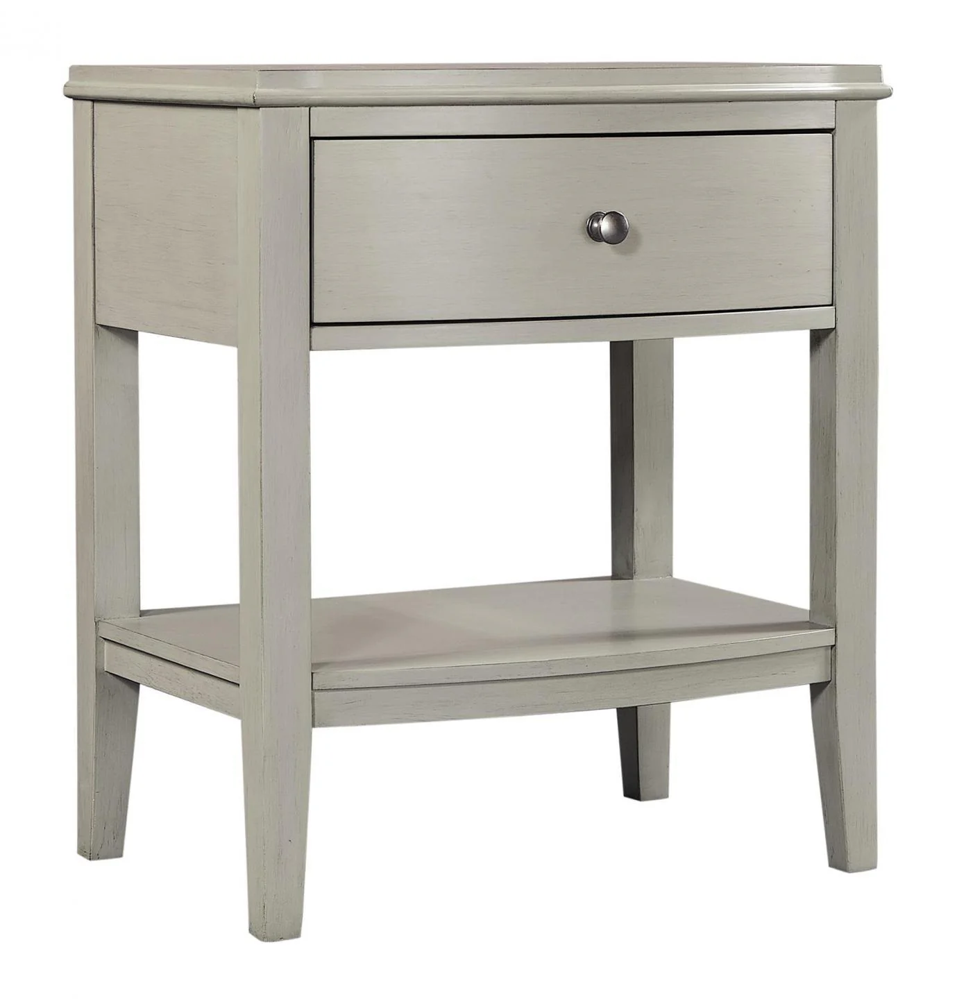 Aspenhome Furniture Charlotte 1 Drawer Nightstand in Shale