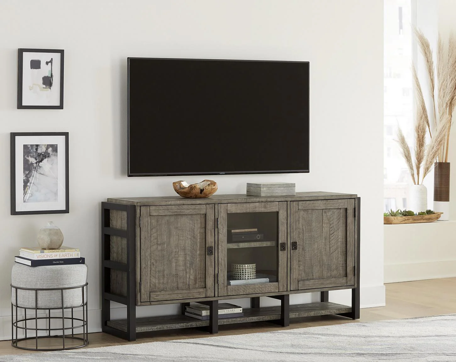Aspenhome Furniture Grayson 65" Console in Cinder Grey - Image 3