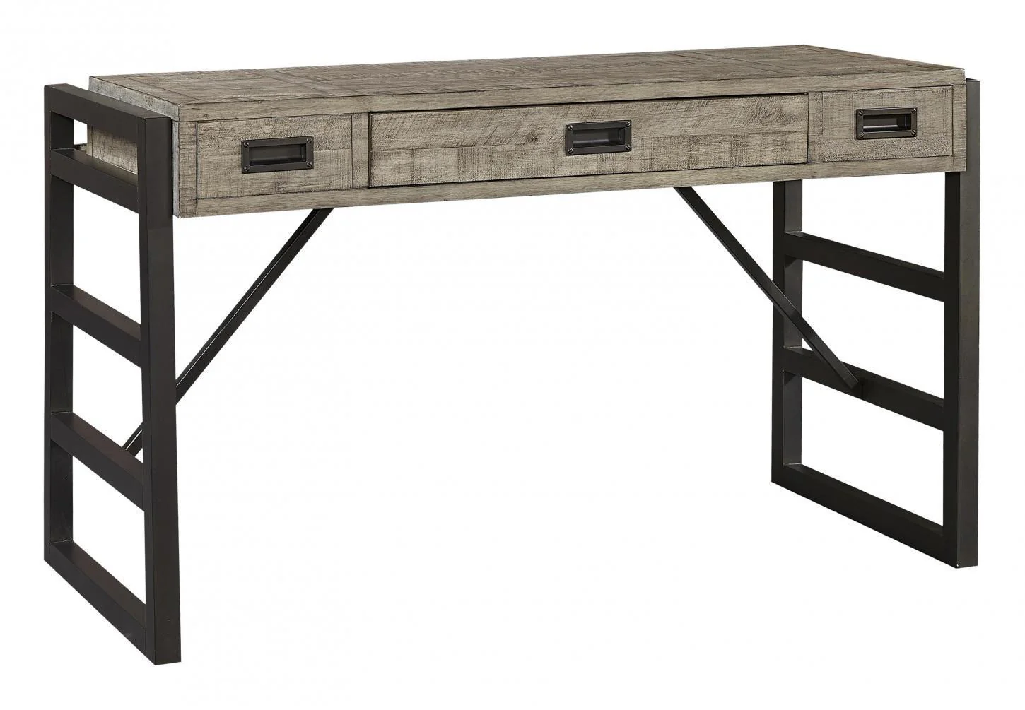 Aspenhome Furniture Grayson Liv360 Sofa/Writing Table in Cinder Grey