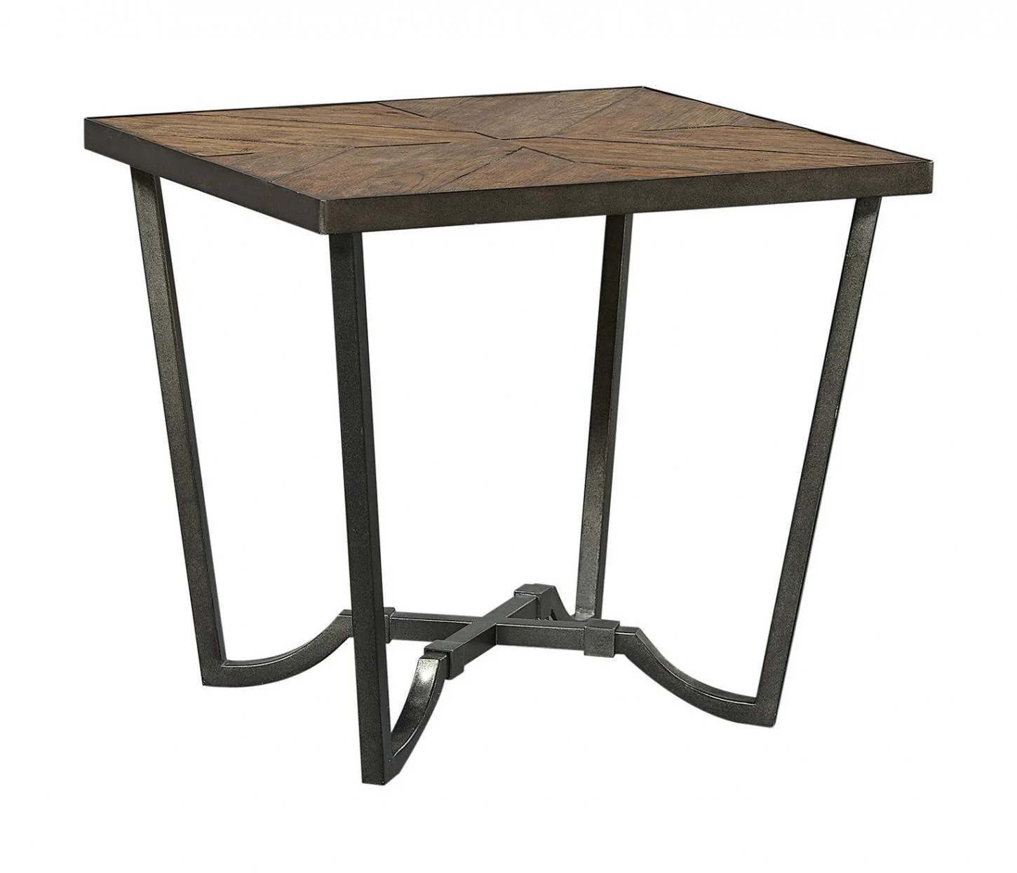 Aspenhome Furniture Mosaic End Table with Wood Top in Pecan