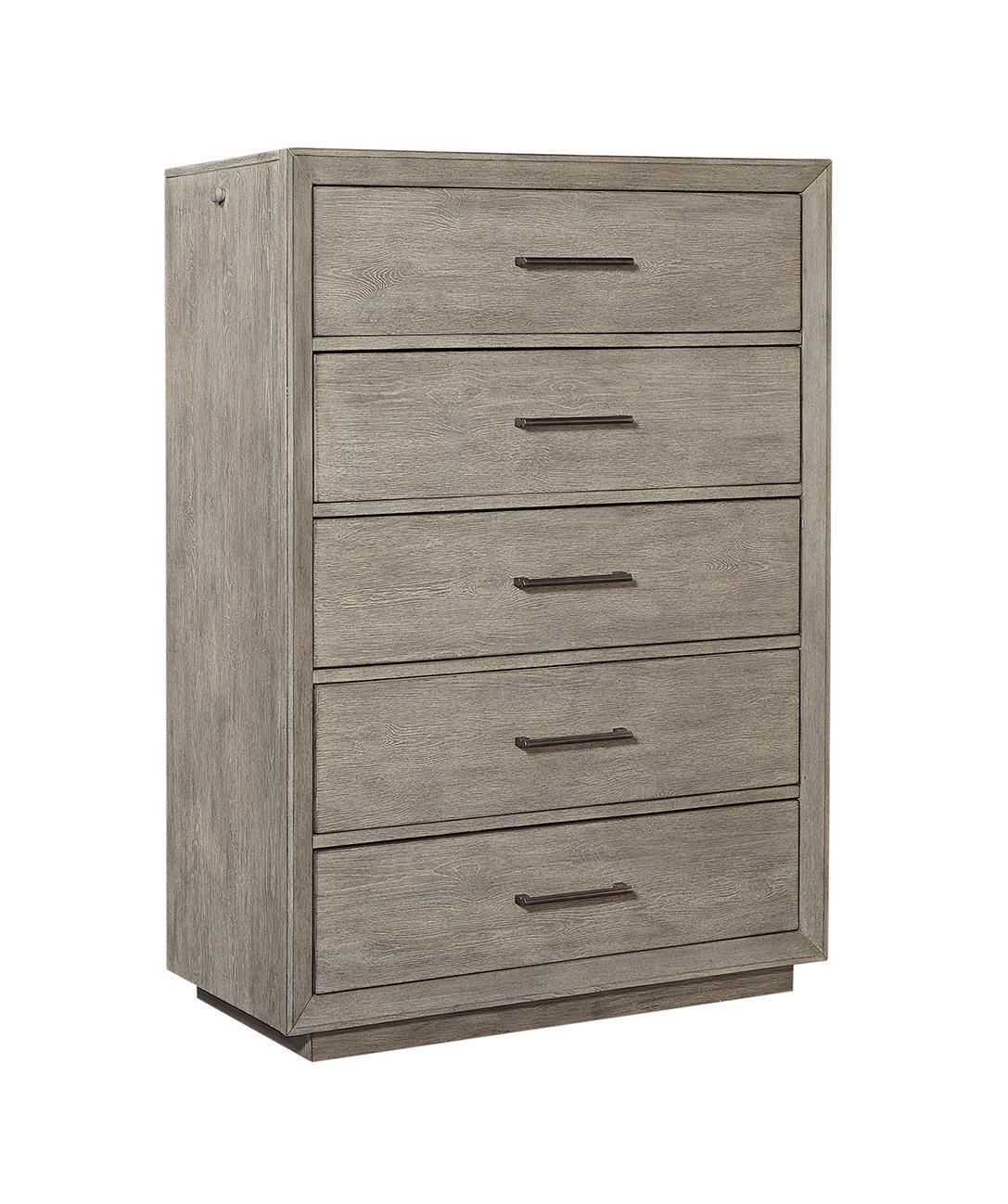 Aspenhome Furniture Platinum Chest in Grey