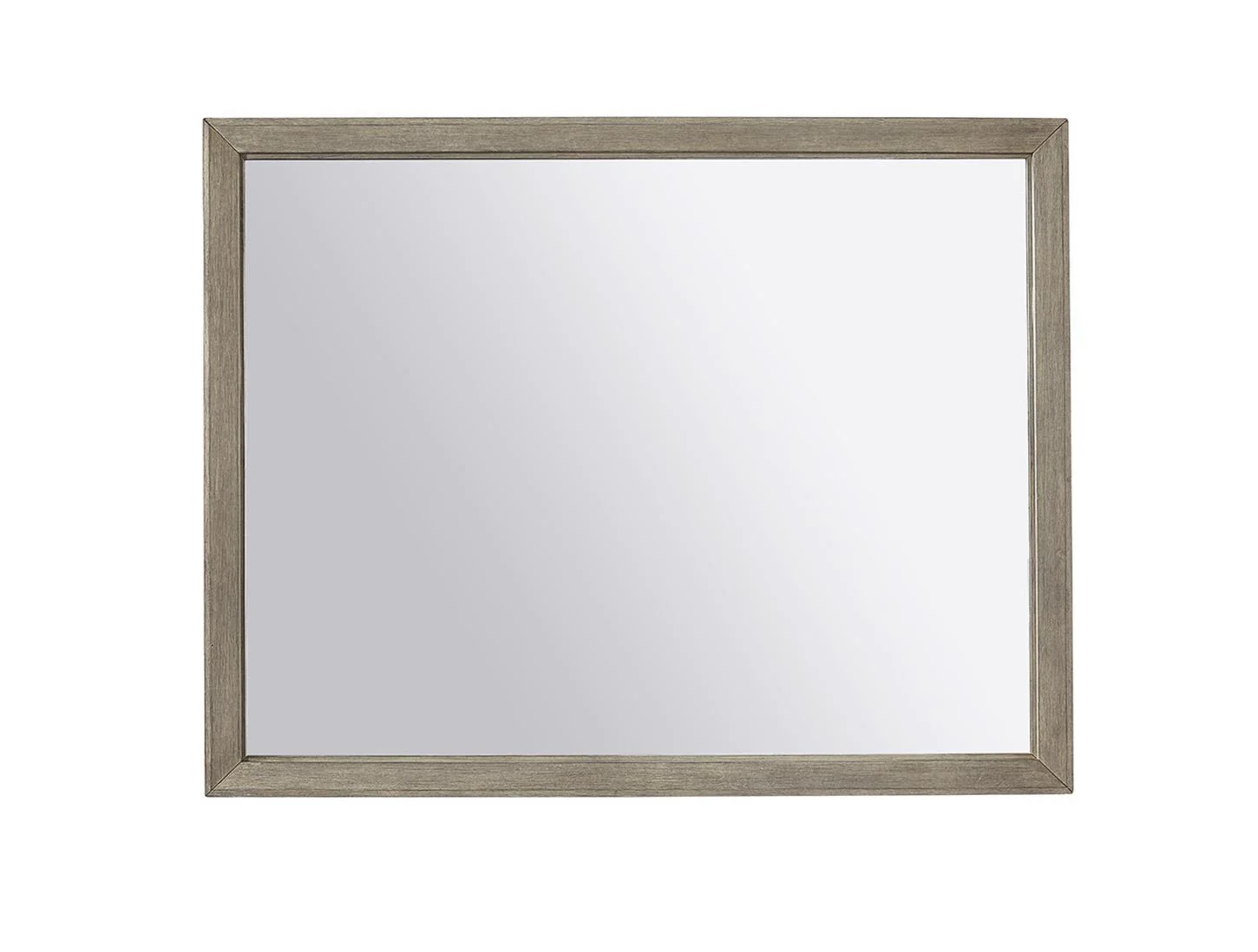Aspenhome Furniture Platinum Landscape Mirror in Grey