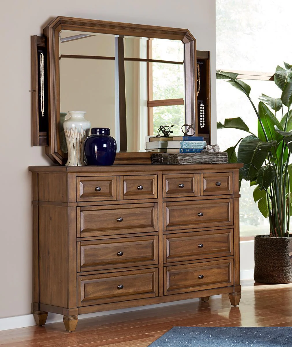 Aspenhome Furniture Thornton 6 Drawer Dresser in Sienna - Image 4