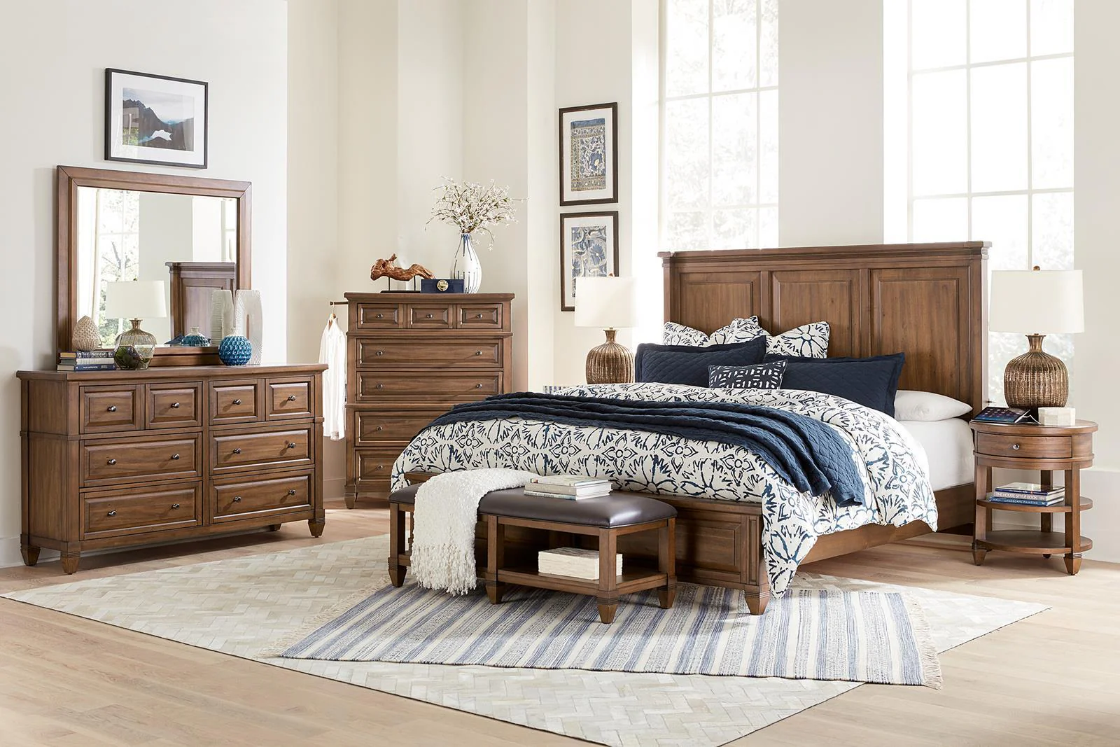 Aspenhome Furniture Thornton California King Panel Bed in Sienna - Image 3