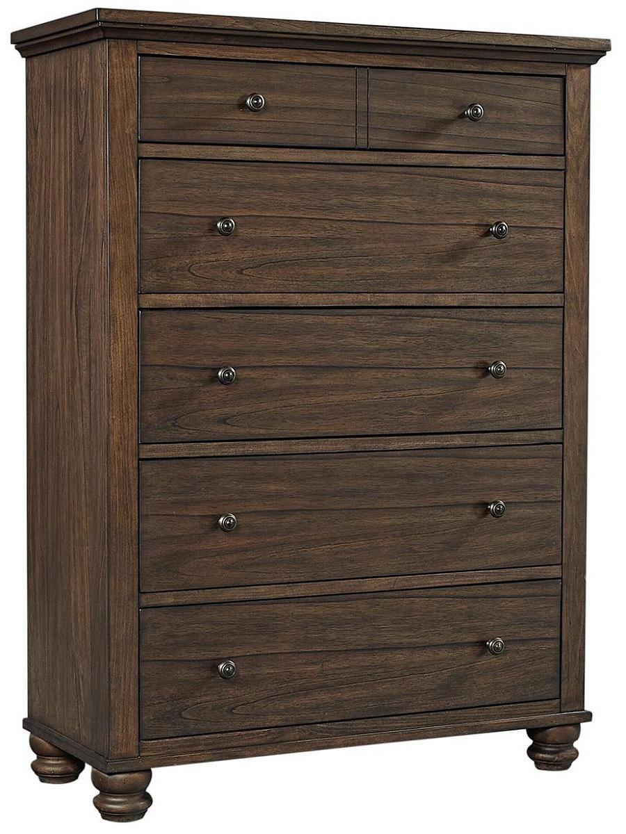 Aspenhome Hudson Valley 6 Drawer Chest in Chestnut