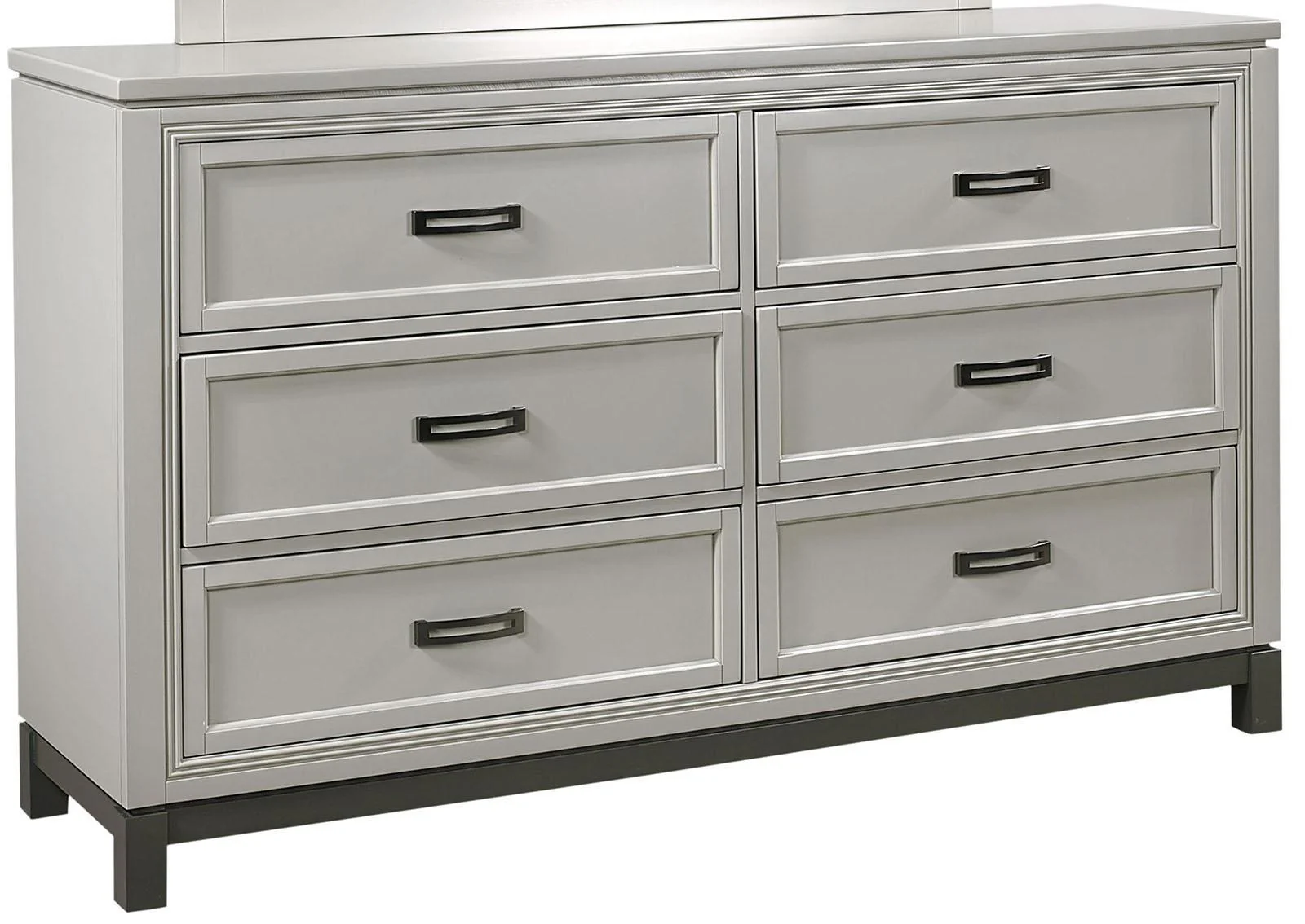 Aspenhome Hyde Park 6 Drawer Dresser in Light Gray